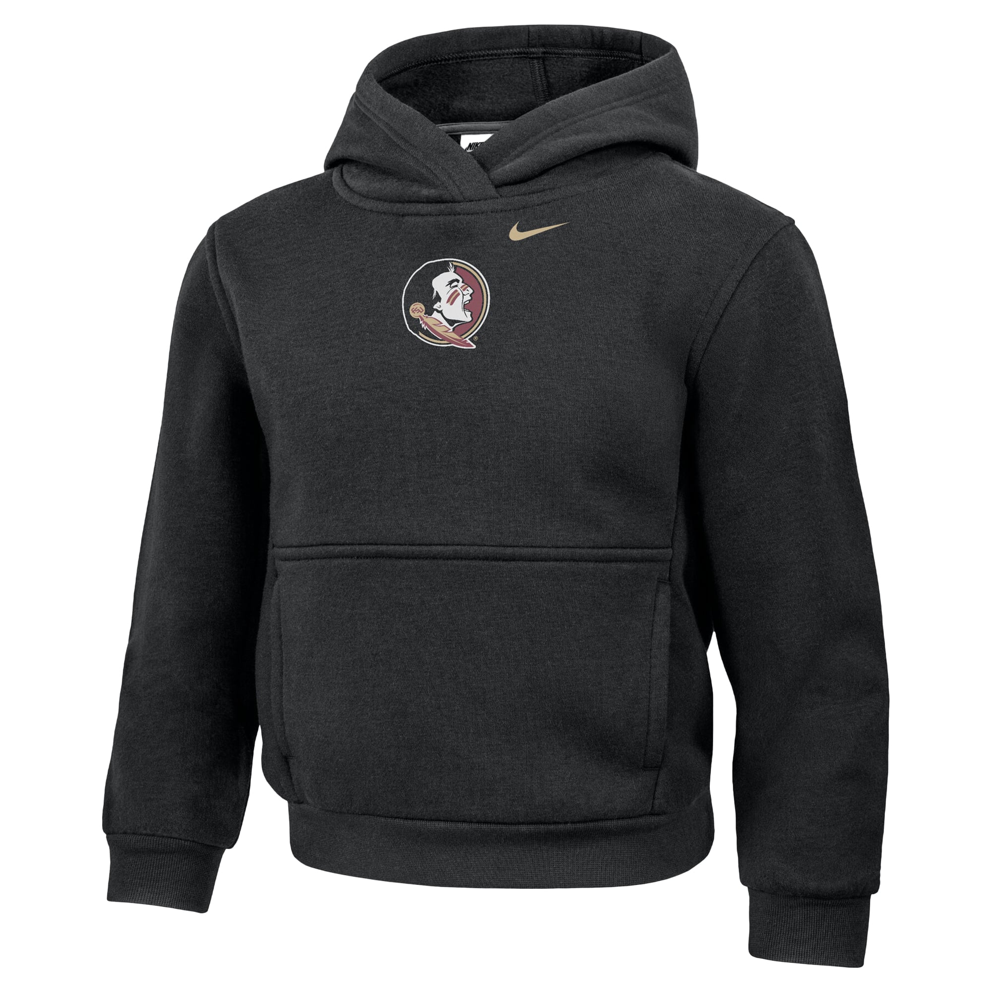 Sweat à capuche Nike noir Florida State Seminoles pour enfants d'âge préscolaire