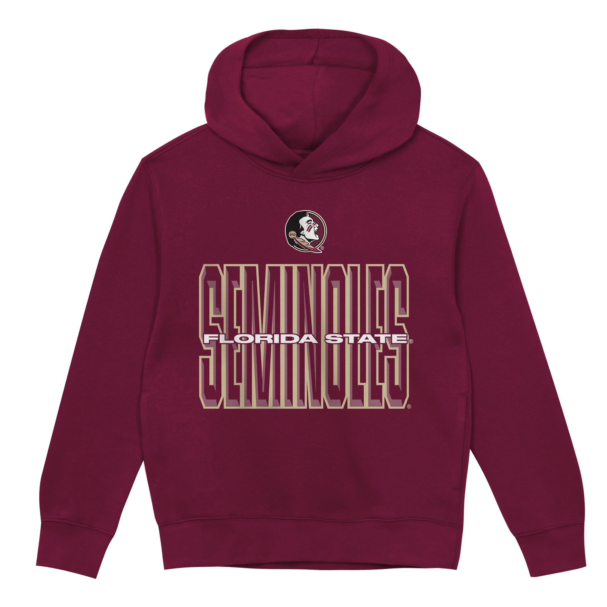 Sweat à capuche polaire Preschool Outerstuff Grenat Florida State Seminoles Field General