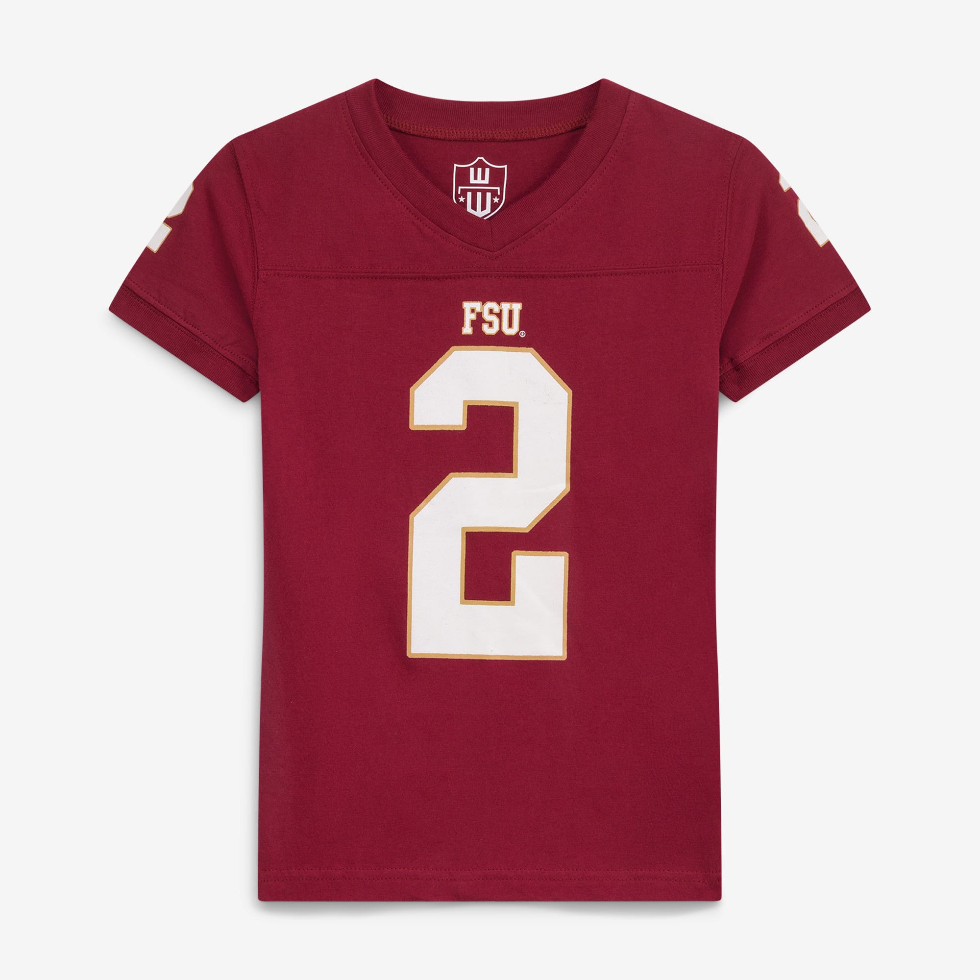 Ensemble pyjama à col en V Wes & Willy Garnet Florida State Seminoles pour enfants d'âge préscolaire