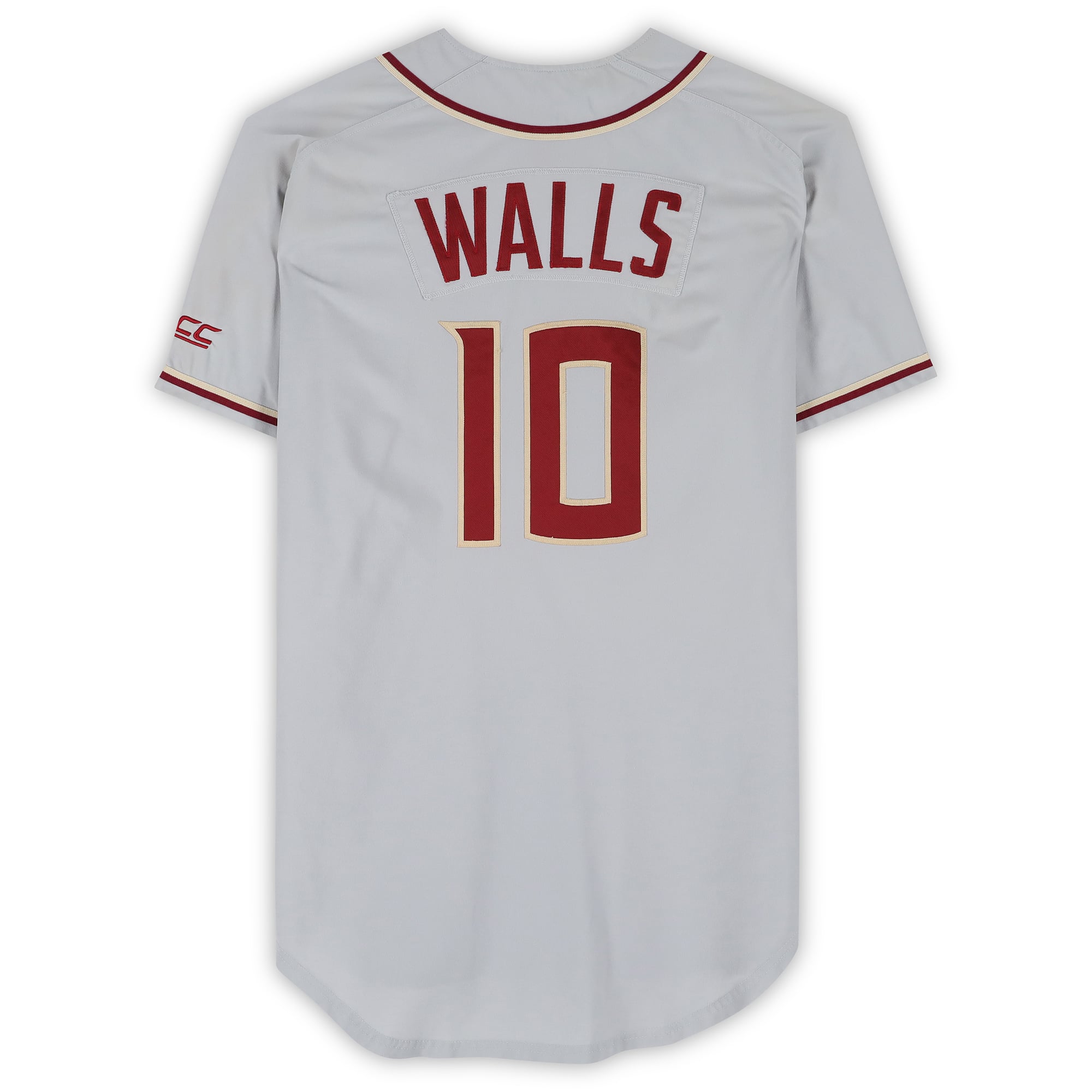 Taylor Walls Florida State Seminoles Player-Issued #10 Gray Jersey from the Baseball Program - Size 46