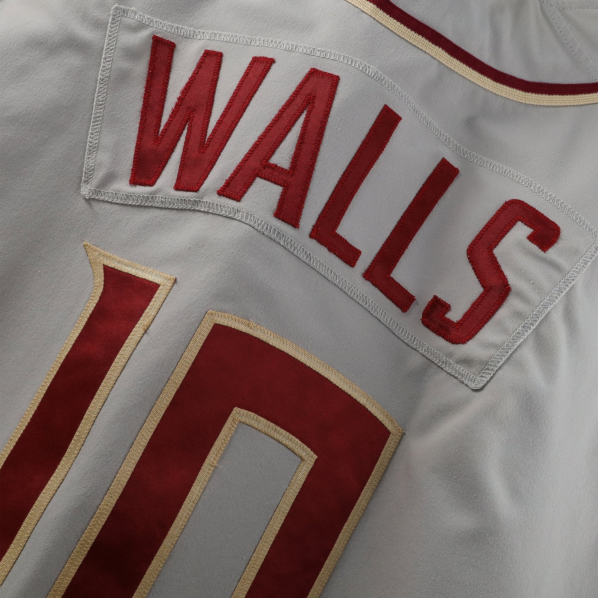 Taylor Walls Florida State Seminoles Player-Issued #10 Gray Jersey from the Baseball Program - Size 46