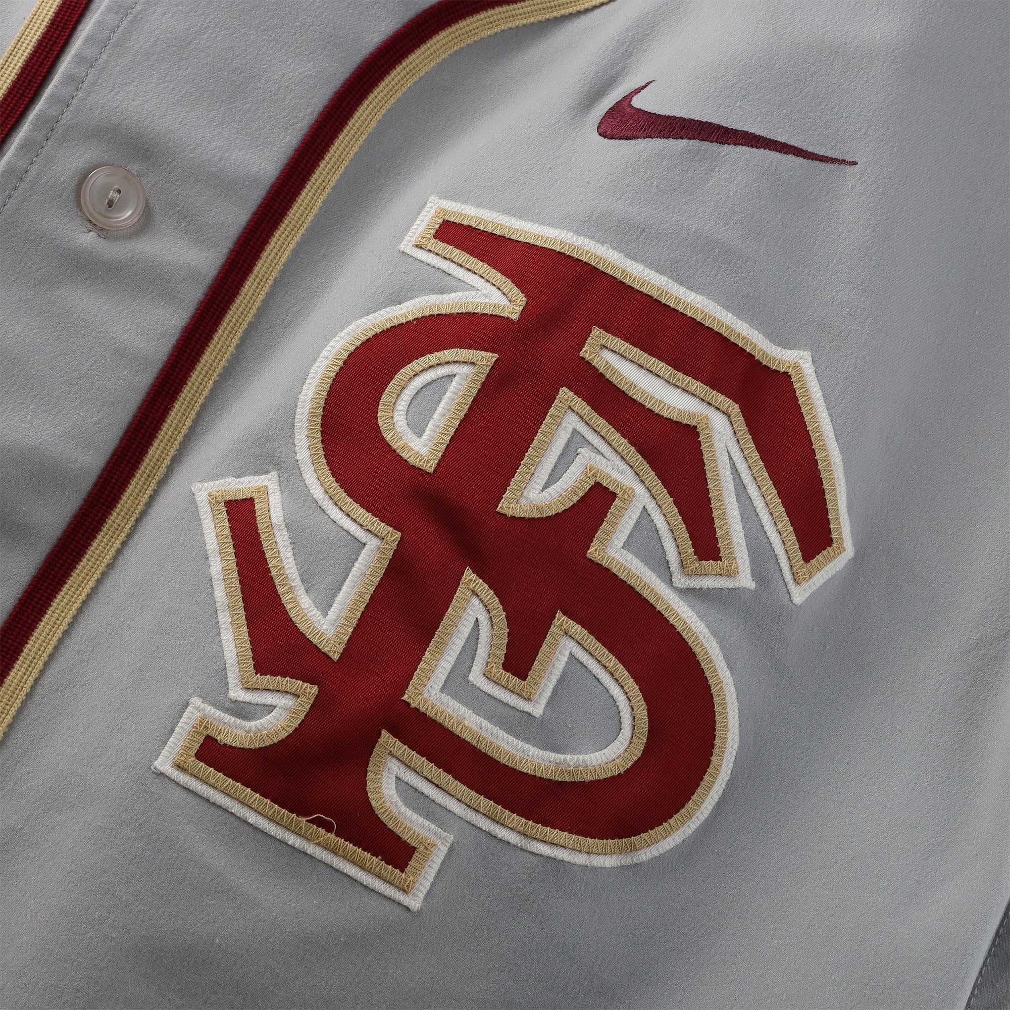 Taylor Walls Florida State Seminoles Player-Issued #10 Gray Jersey from the Baseball Program - Size 46