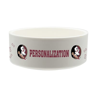 Florida State Seminoles The Memory Company 35oz. Personalized Ceramic Pet Bowl