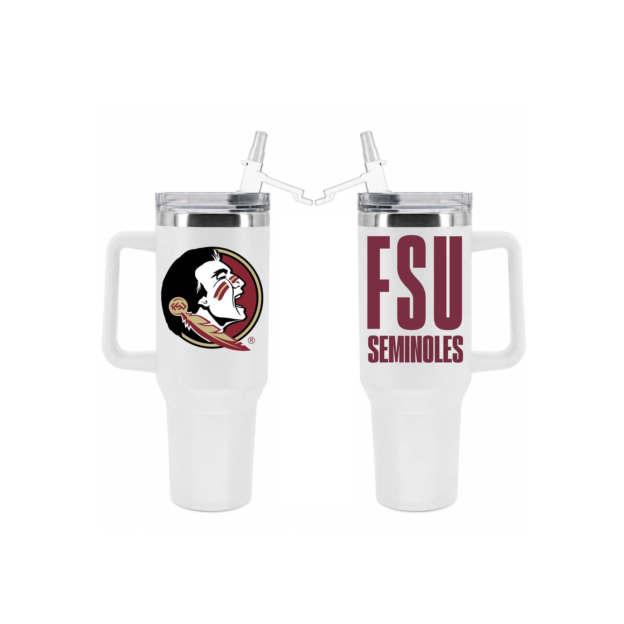 The Memory Company Florida State Seminoles 40oz. Stainless Steel Tumbler with Flip Straw