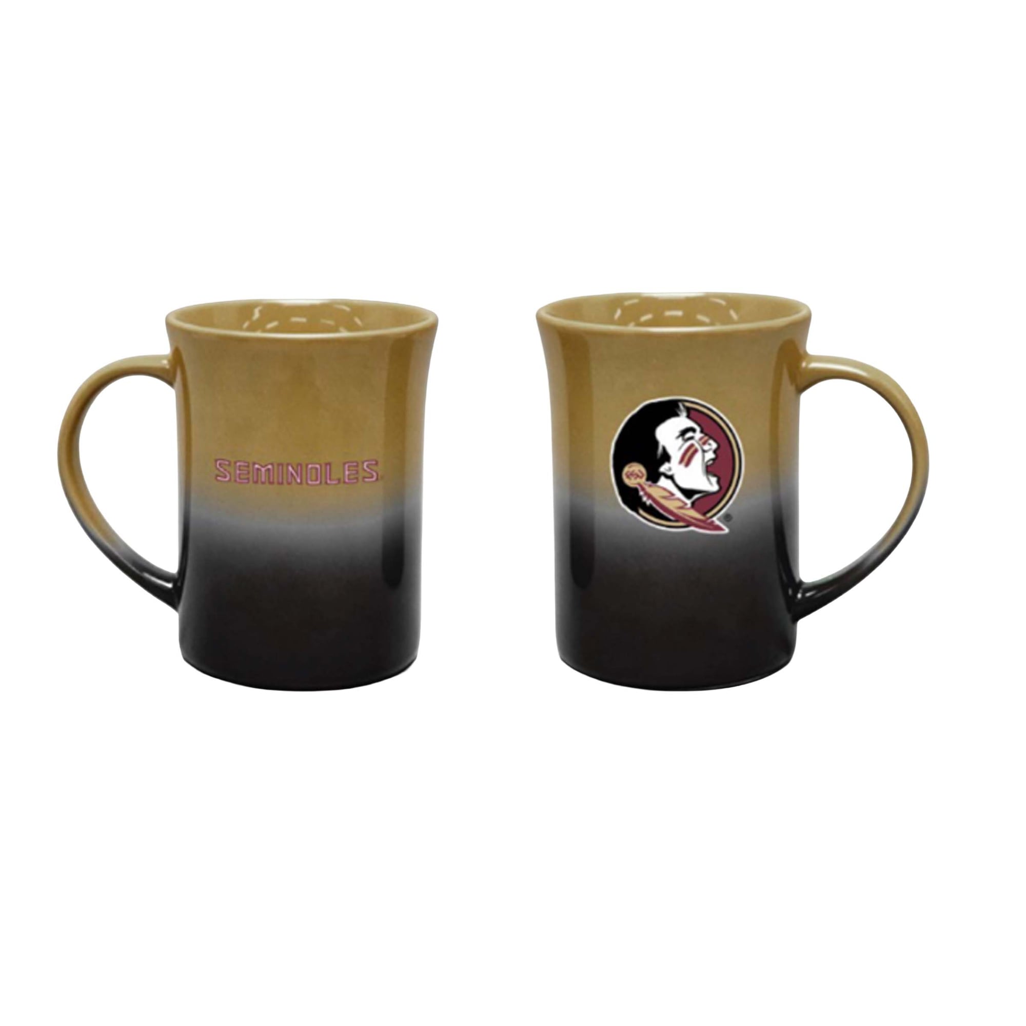 Ensemble de deux tasses en céramique ombrées de 44 cl (15 oz) aux couleurs des Florida State Seminoles de The Memory Company