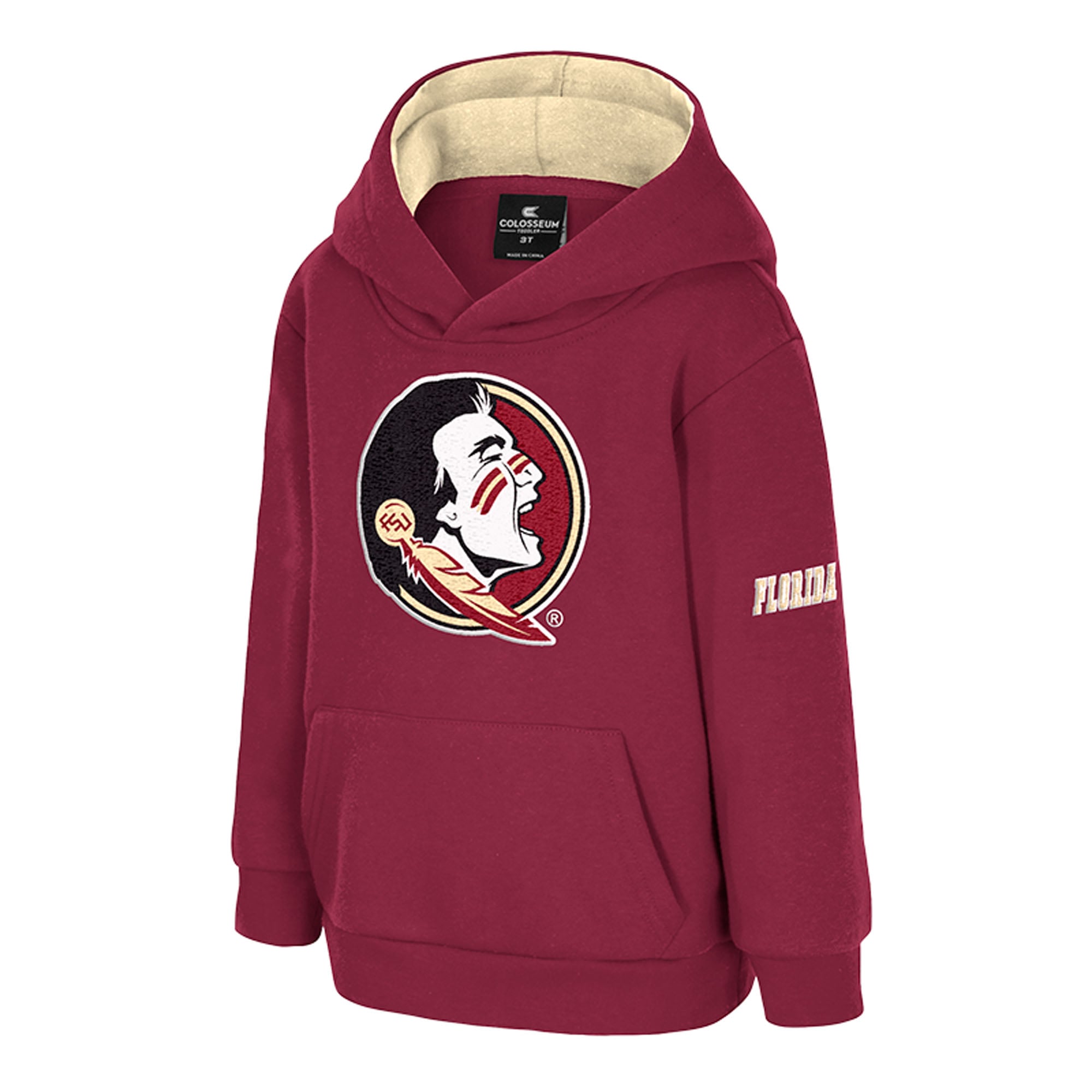 Toddler Colosseum  Garnet Florida State Seminoles Big Logo Fleece Pullover Hoodie