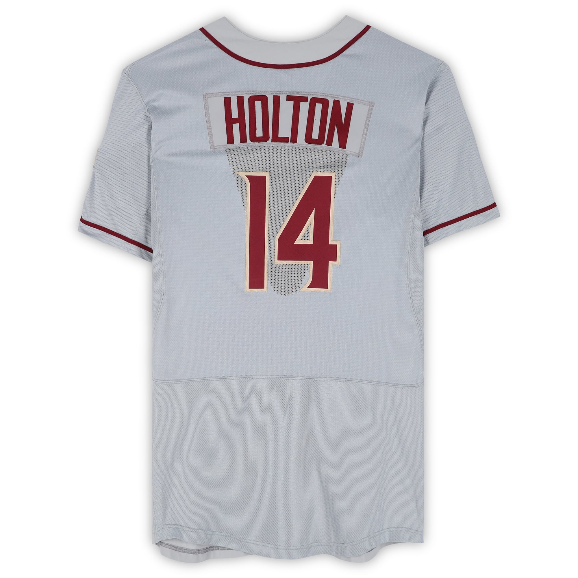 Tyler Holton Florida State Seminoles Player-Issued #14 Jersey from the 2017 College World Series