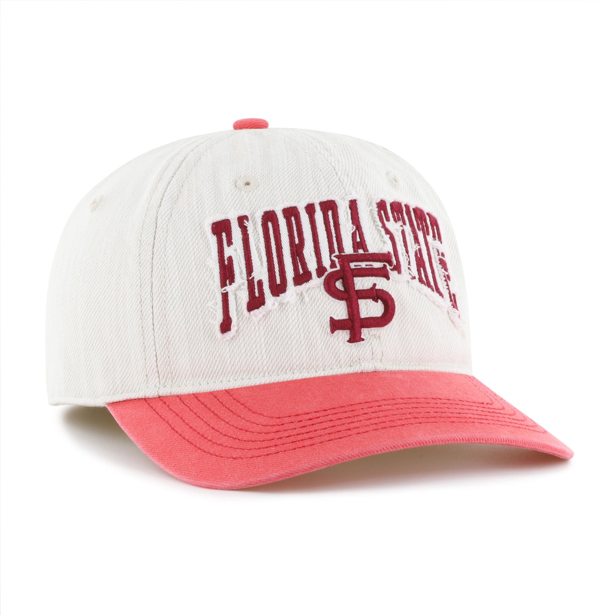 Casquette unisexe '47 Cream Florida State Seminoles Well Worn Clean Up Stretch Fit