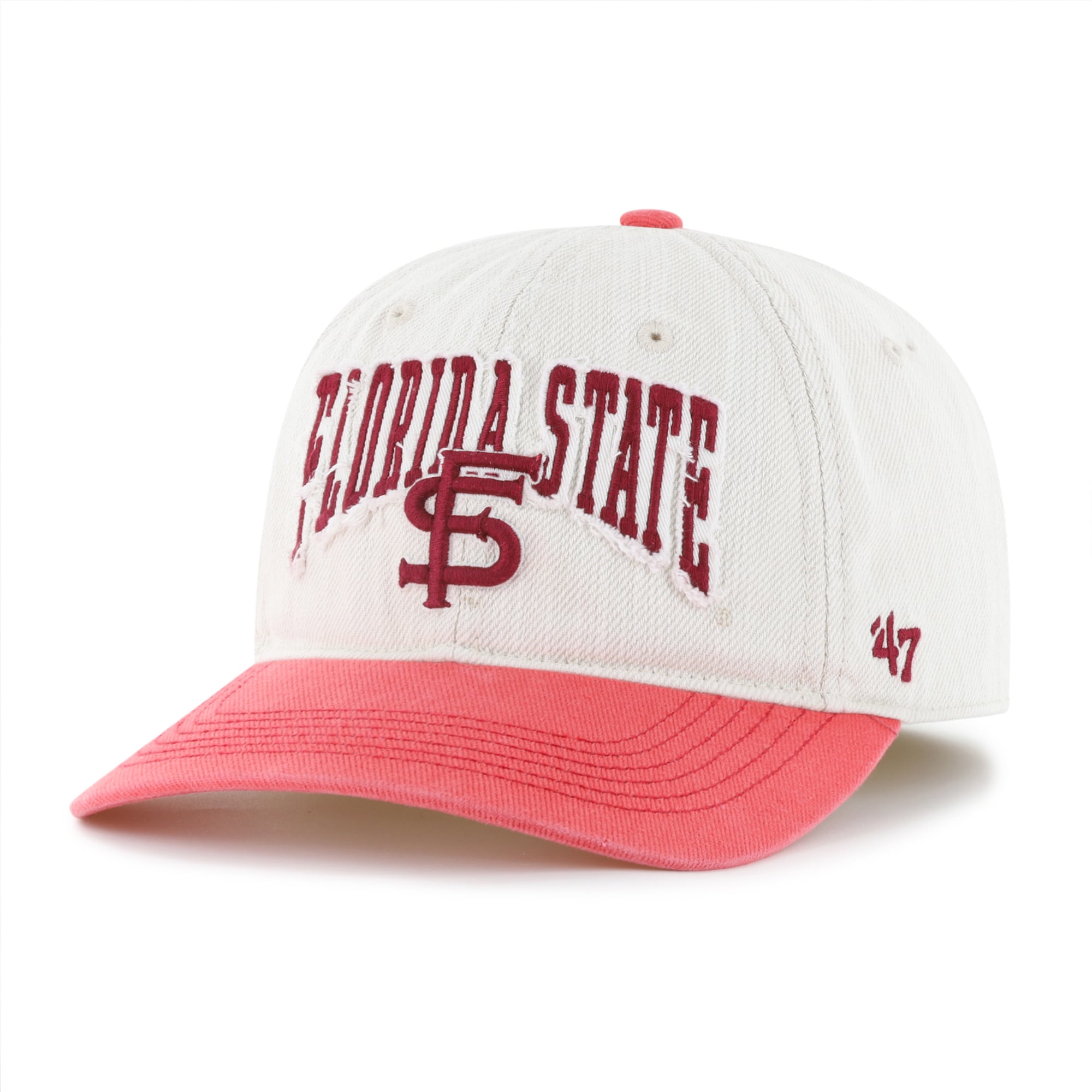 Casquette unisexe '47 Cream Florida State Seminoles Well Worn Clean Up Stretch Fit