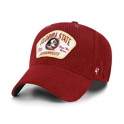 Florida State Seminoles '47 Unisex Accordia Corduroy MVP Adjustable Hat - Garnet