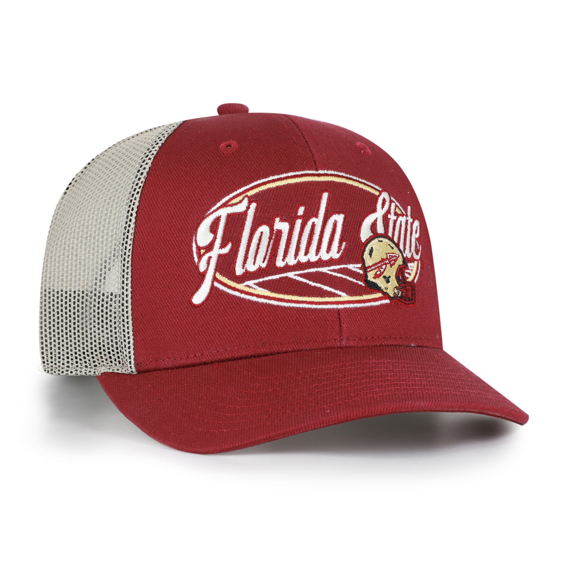 Casquette trucker unisexe '47 Grenat Florida State Seminoles Enfield ajustable