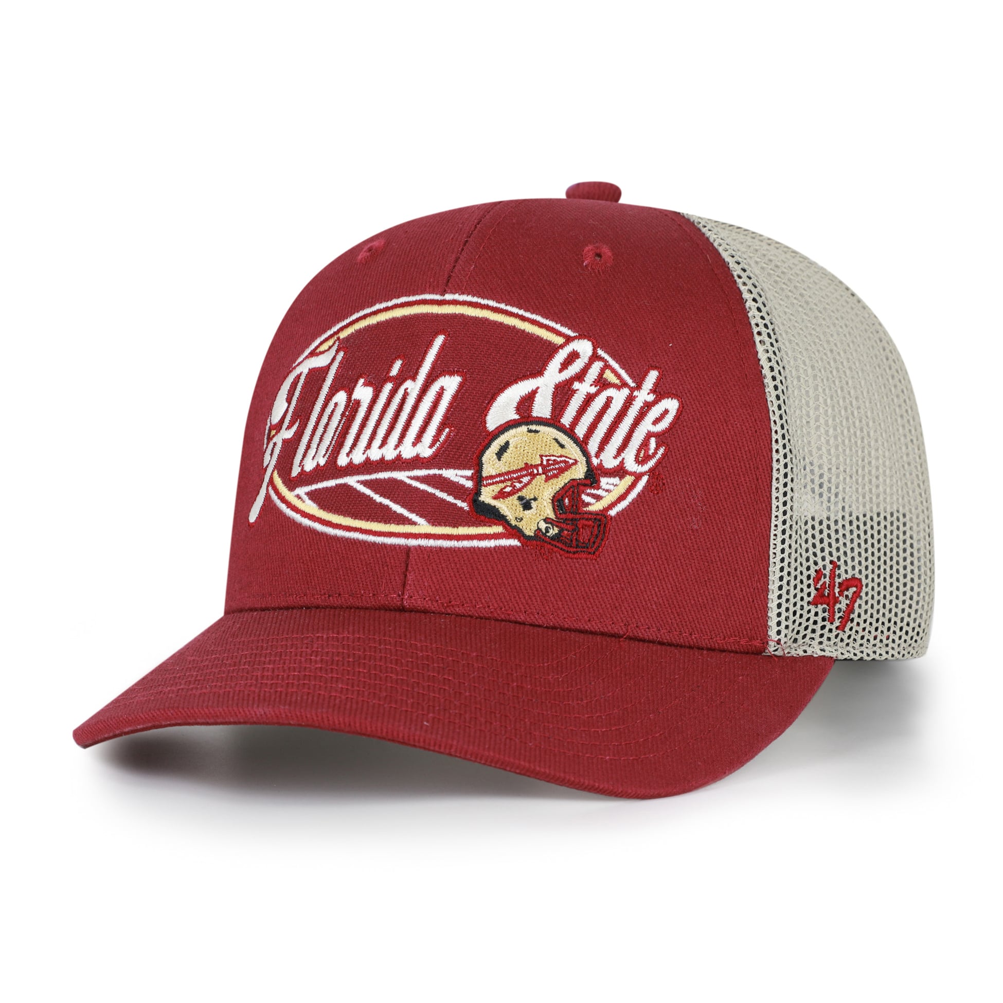 Casquette trucker unisexe '47 Grenat Florida State Seminoles Enfield ajustable
