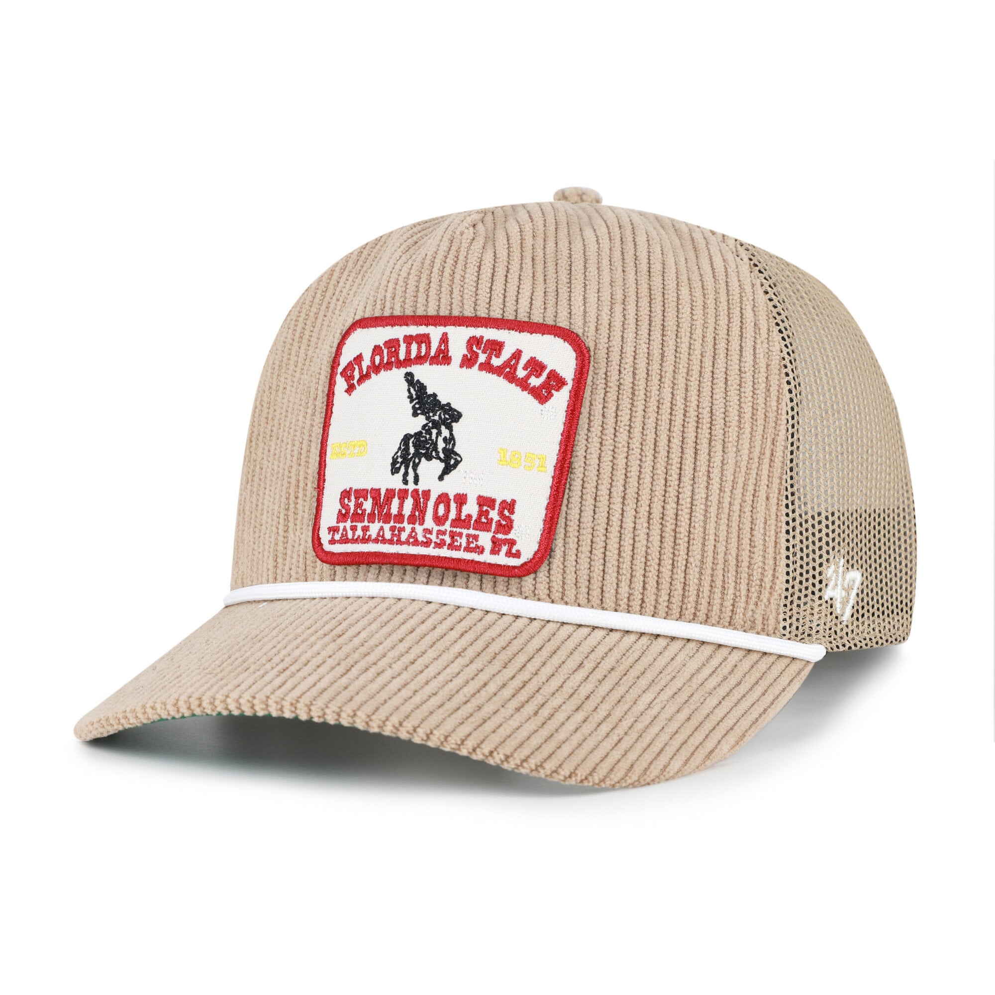 Casquette unisexe '47 kaki Florida State Seminoles Cordlandia Hitch ajustable