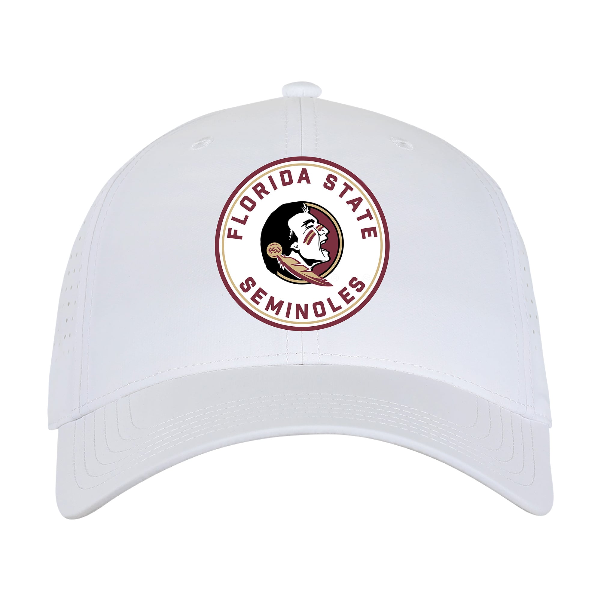 Unisex Ahead White Florida State Seminoles Brezo Adjustable Hat