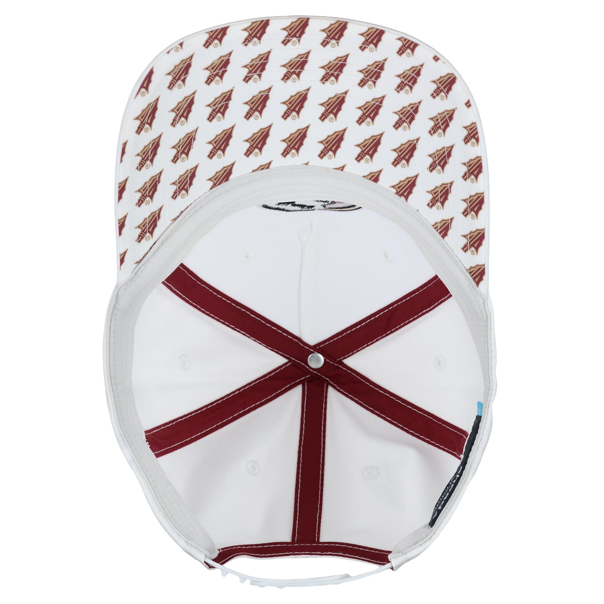 Unisex Ahead White Florida State Seminoles The Sideline Adjustable Hat