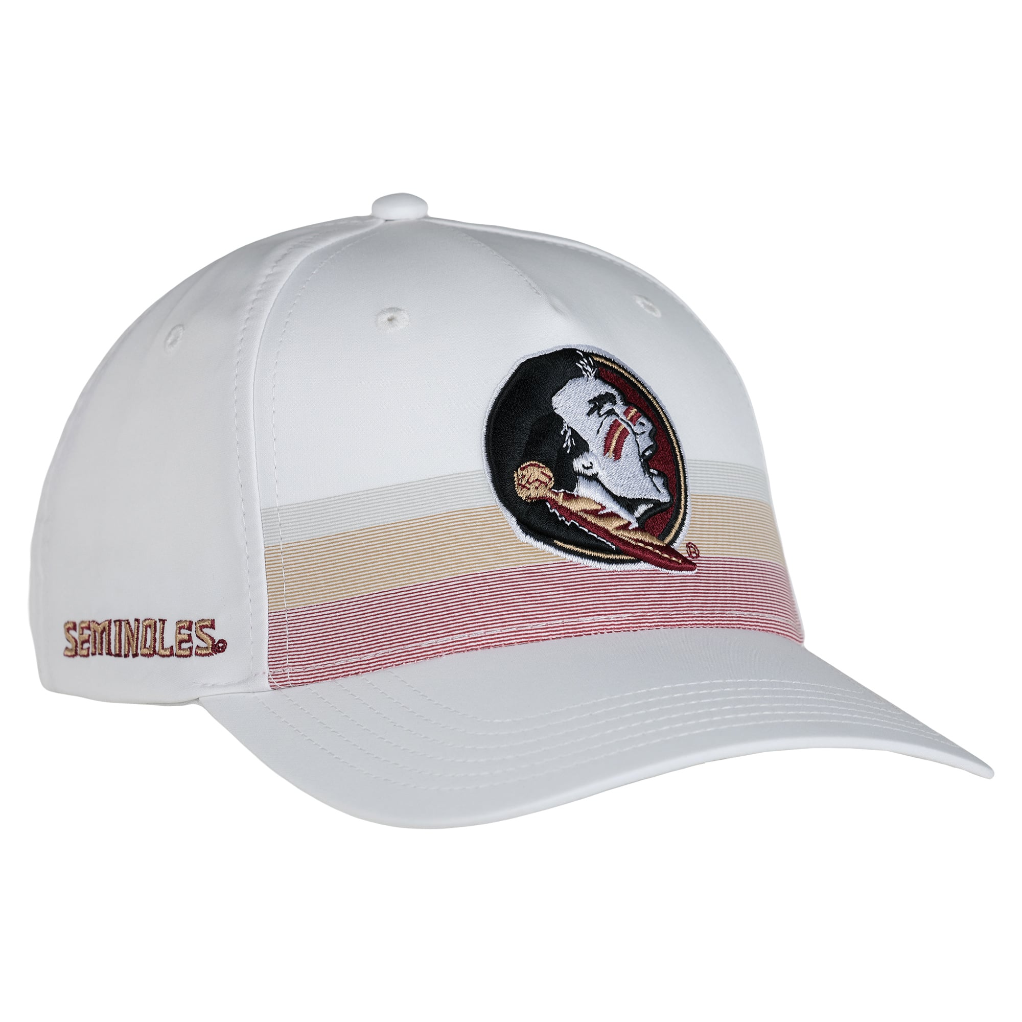 Unisex Ahead White Florida State Seminoles The Sideline Adjustable Hat
