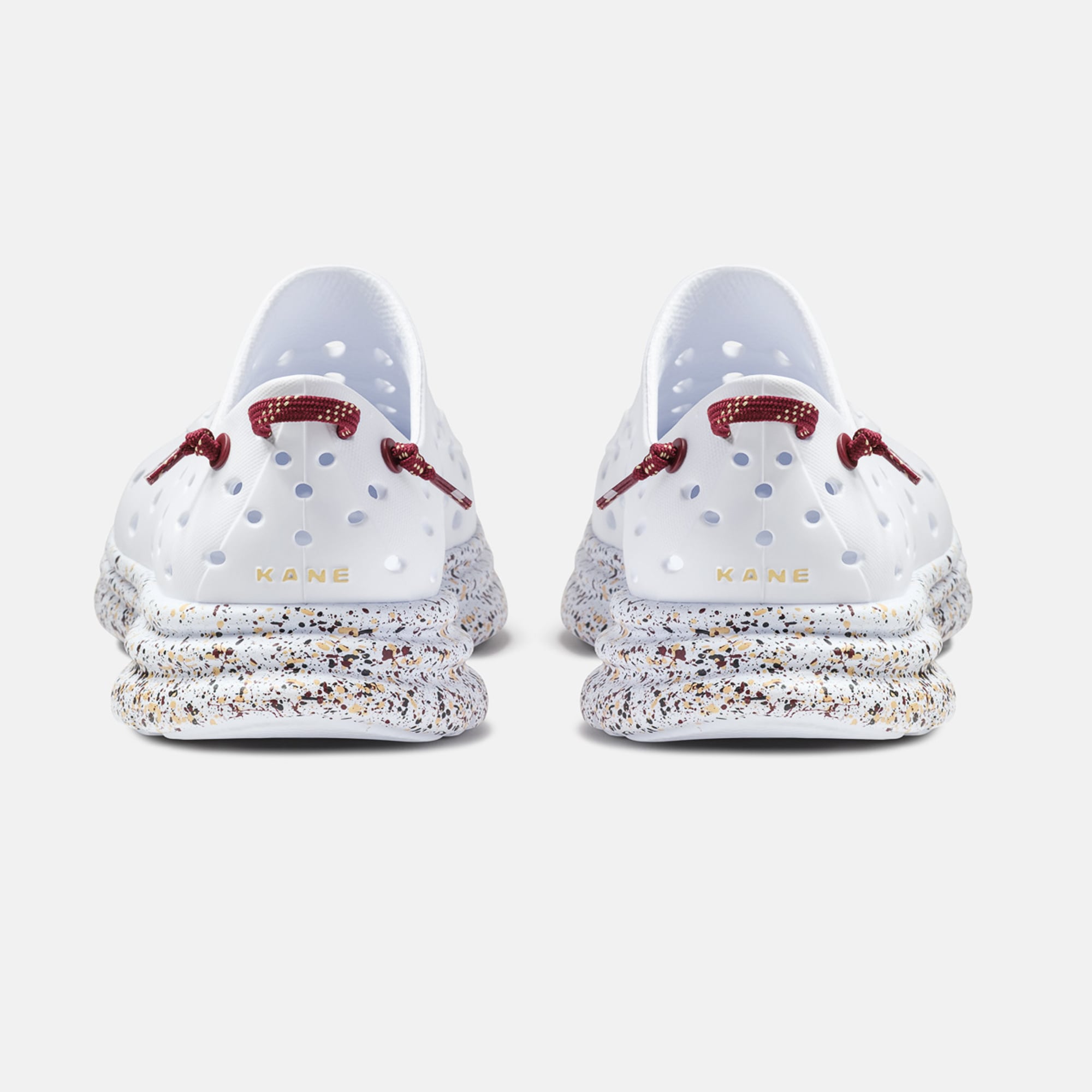 Chaussures unisexes Kane Footwear blanches à pois, motif Florida State Seminoles