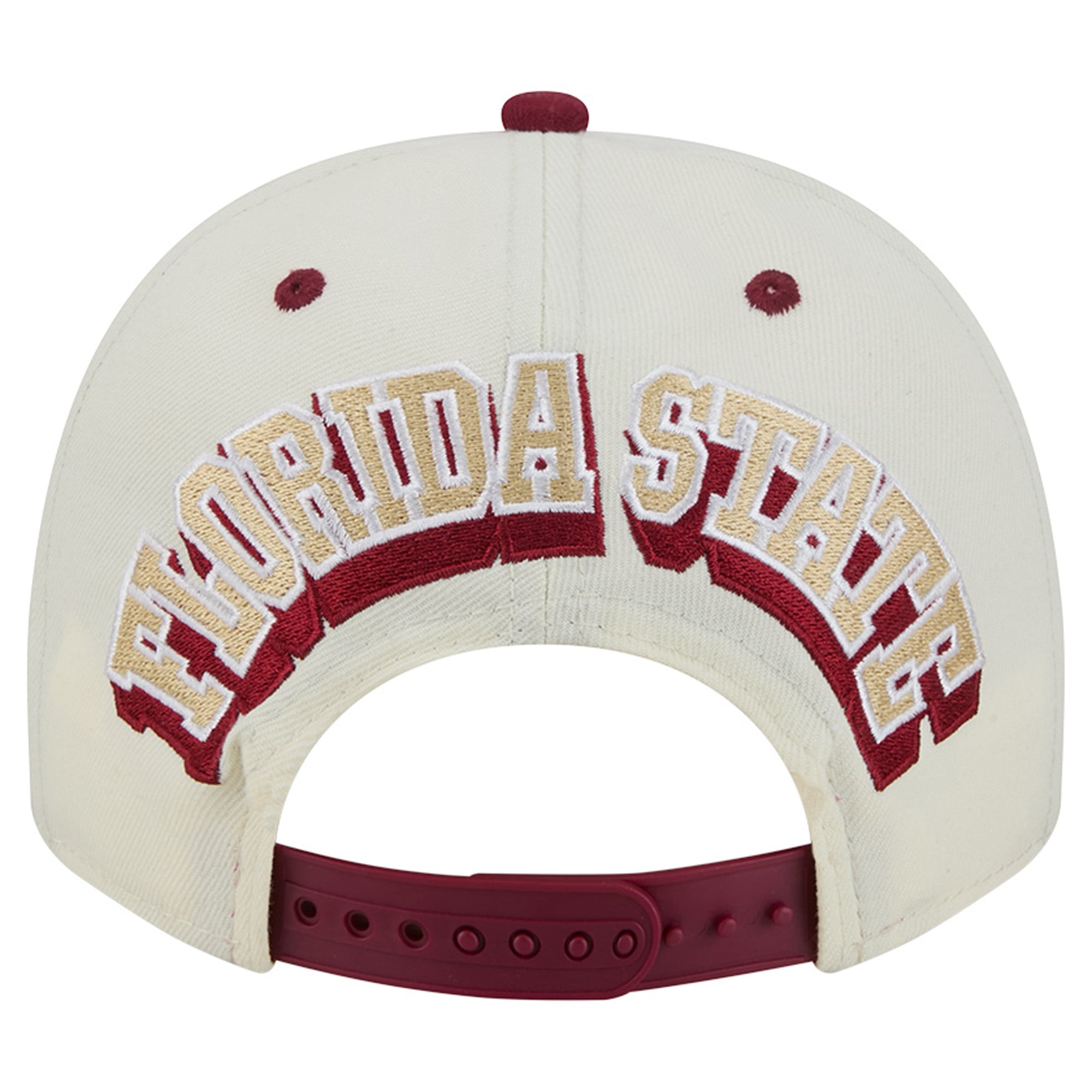 Unisex New Era White/Garnet Florida State Seminoles A-Frame 9FIFTY Snapback Hat