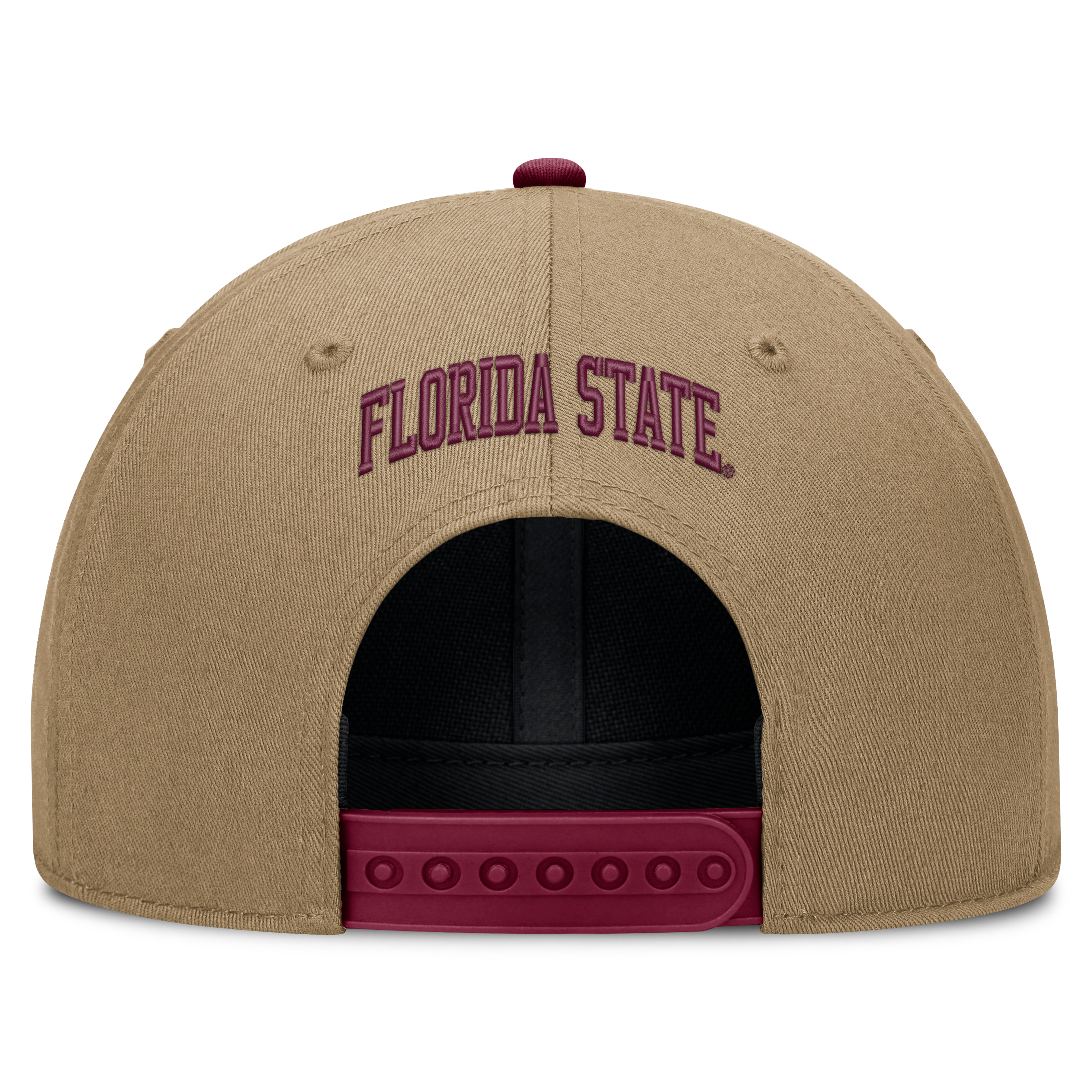 Casquette unisexe Nike beige/grenat Florida State Seminoles Primetime Rise Dri-FIT ajustable