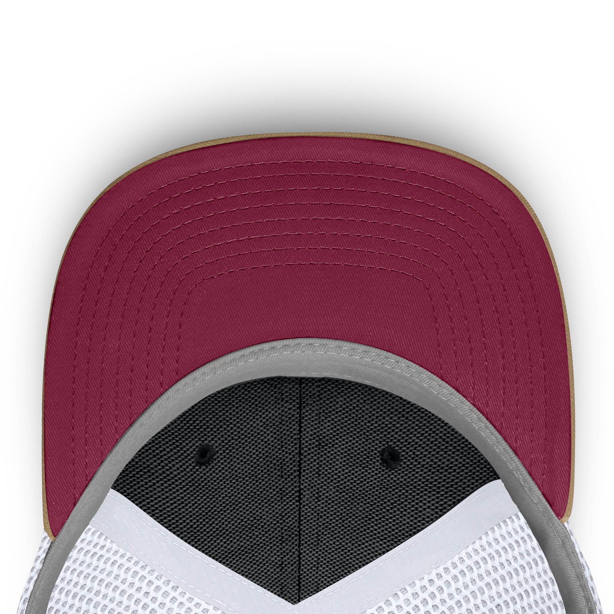 Casquette trucker unisexe Nike grenat/blanche Florida State Seminoles Dri-FIT Primetime à design arqué et ajustable