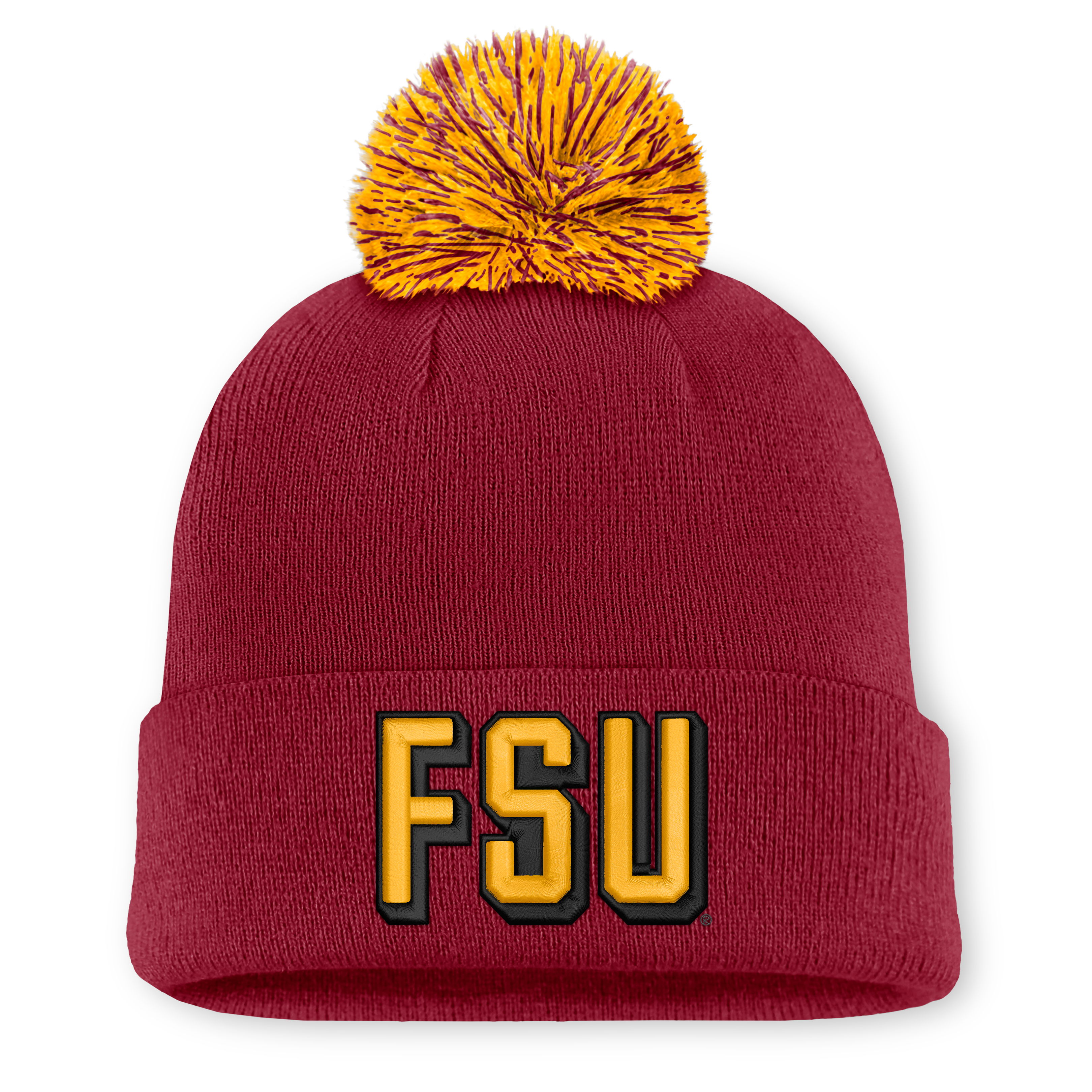 Bonnet unisexe Nike blanc à pompon avec logo des Florida State Seminoles et lettre