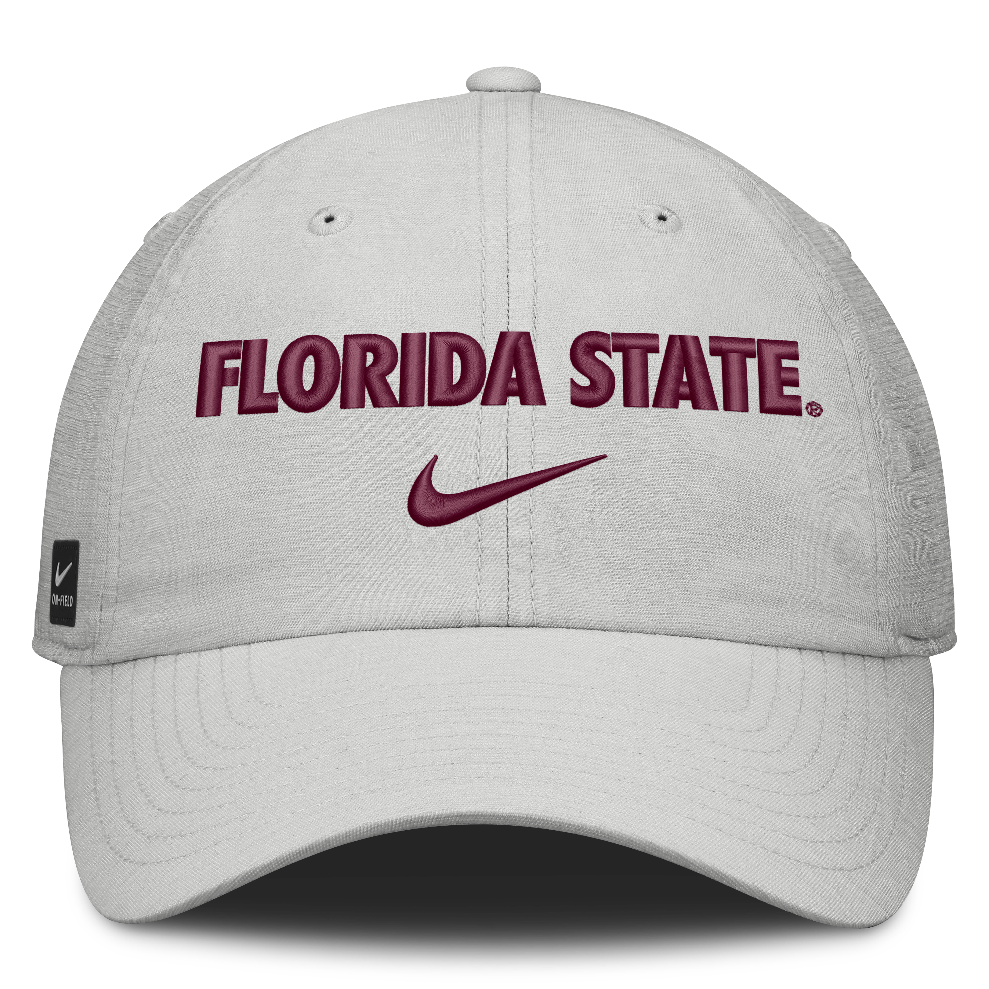 Casquette unisexe Nike grise Florida State Seminoles 2026 On-Field Gameday Club, ajustable