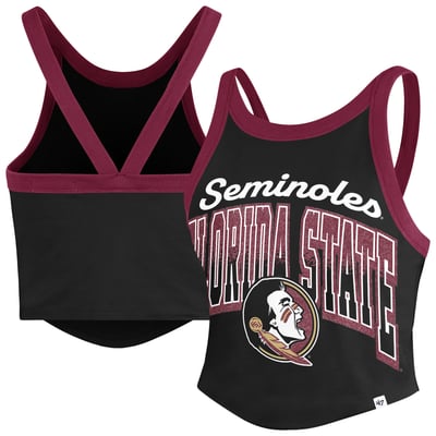 Florida State Seminoles '47 Women's Shimmer Shadow Sporty Tank Top - Black