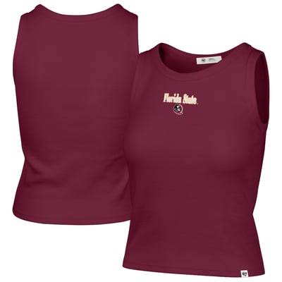 Florida State Seminoles '47 Women's Straight Cut Baby Rib Tank Top - Garnet