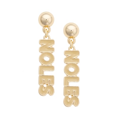 Florida State Seminoles CANVAS Style Women's Nameplate Earrings