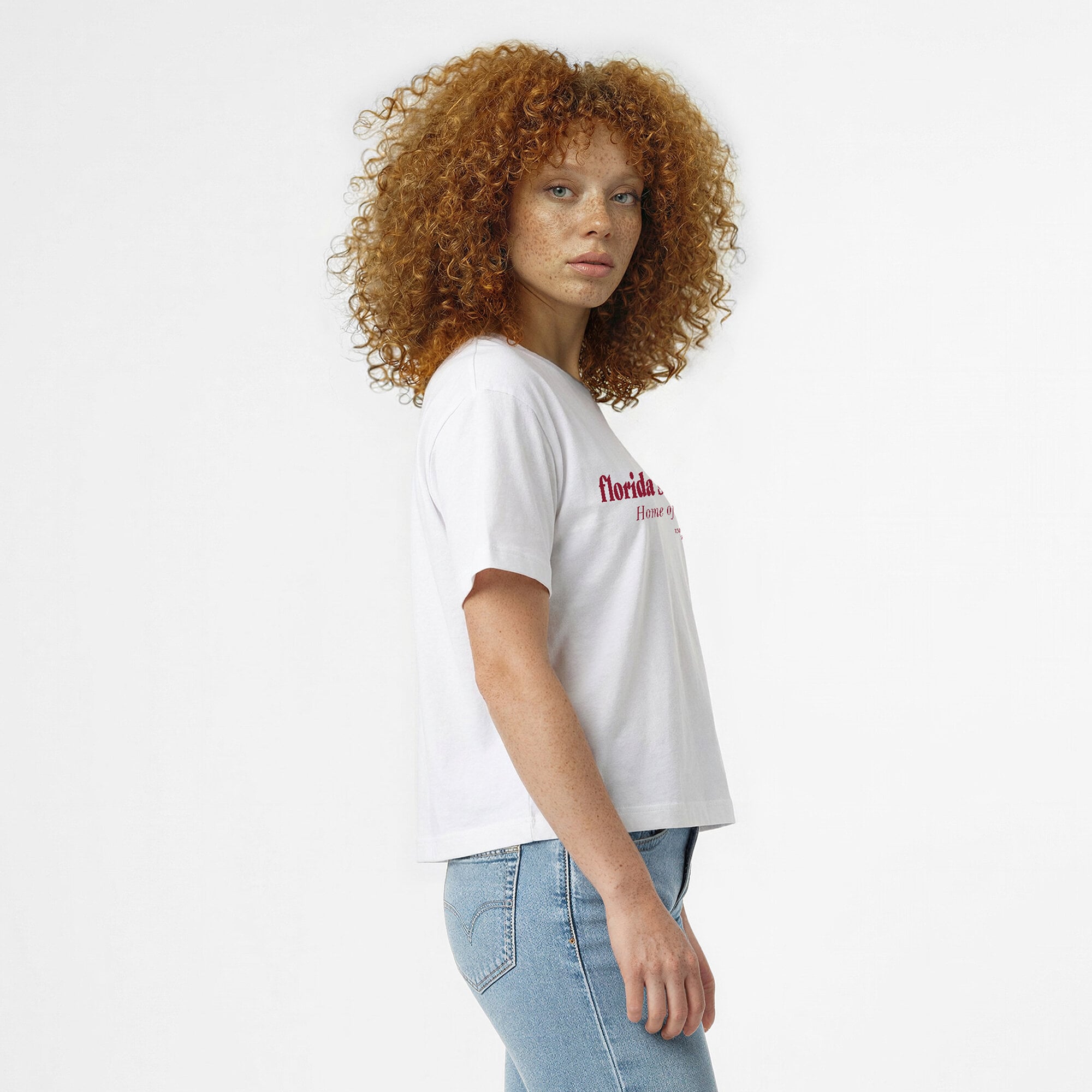 T-shirt blanc Champion Florida State Seminoles Domicile pour femmes