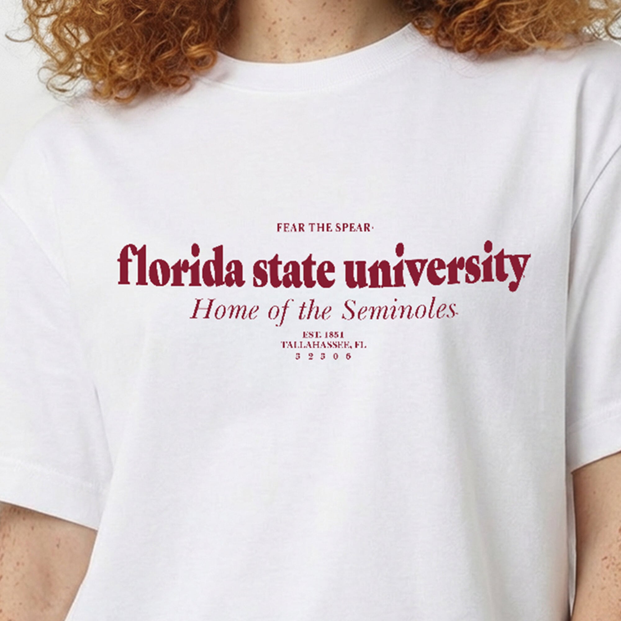 T-shirt blanc Champion Florida State Seminoles Domicile pour femmes