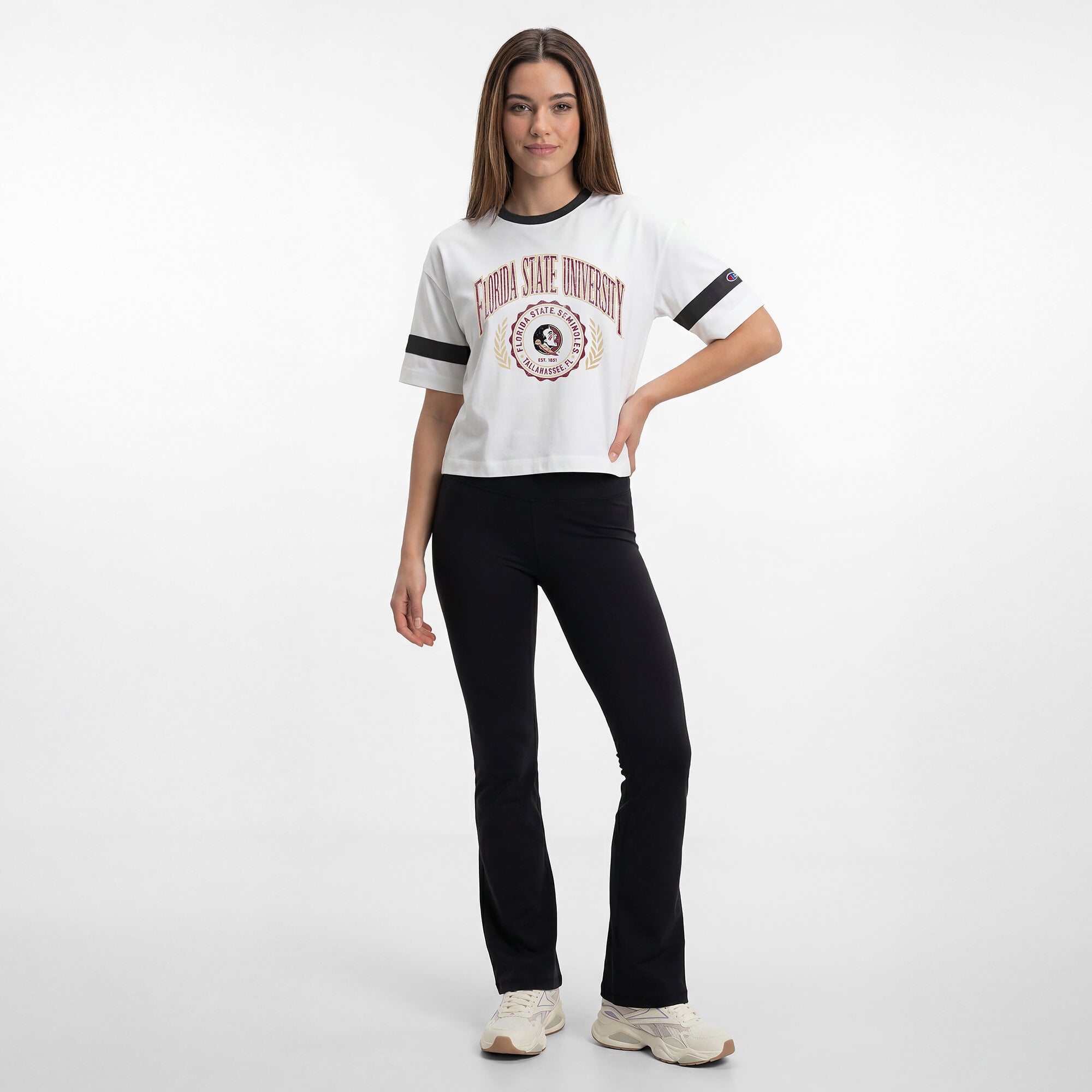 Women's Champion White Florida State Seminoles Retro Oversized T-Shirt