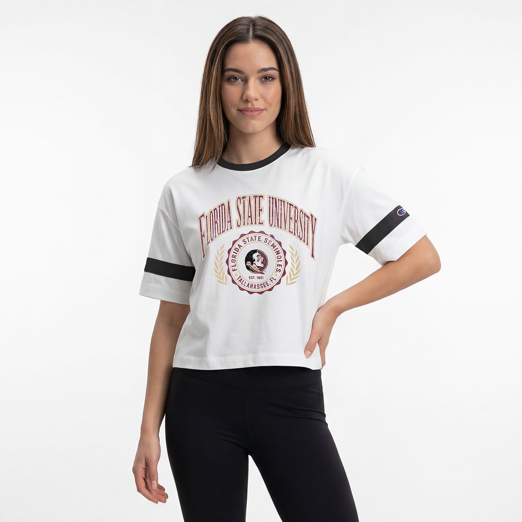 Women's Champion White Florida State Seminoles Retro Oversized T-Shirt
