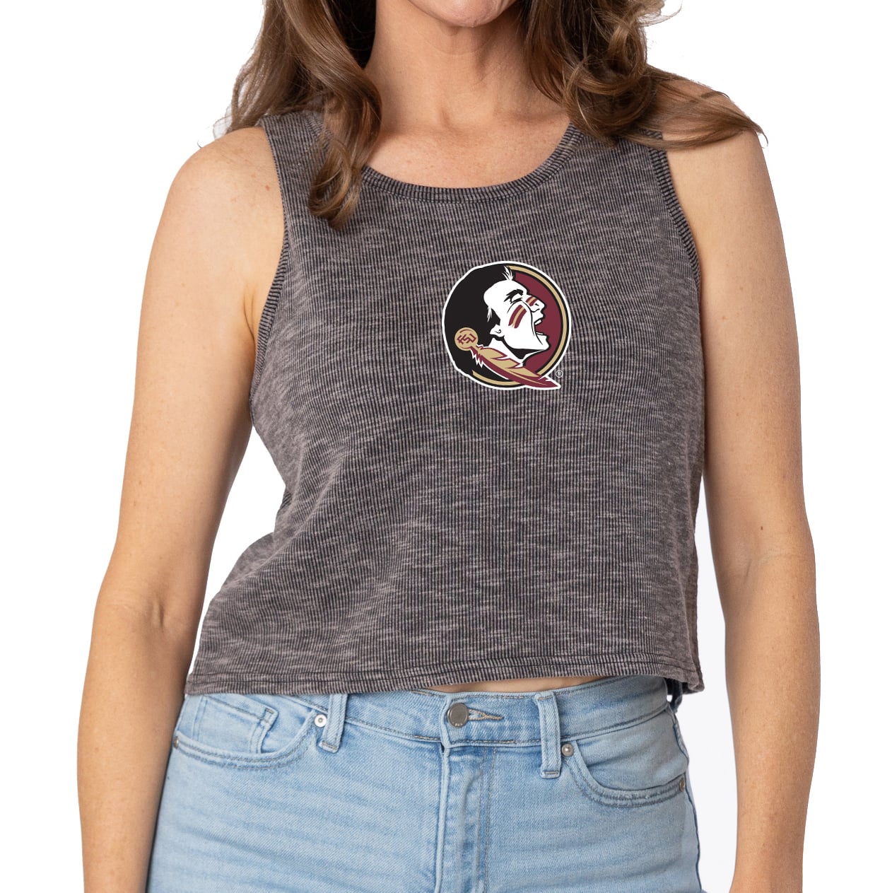 Women's Charcoal Florida State Seminoles Brie Sandwash Tri-Blend ...