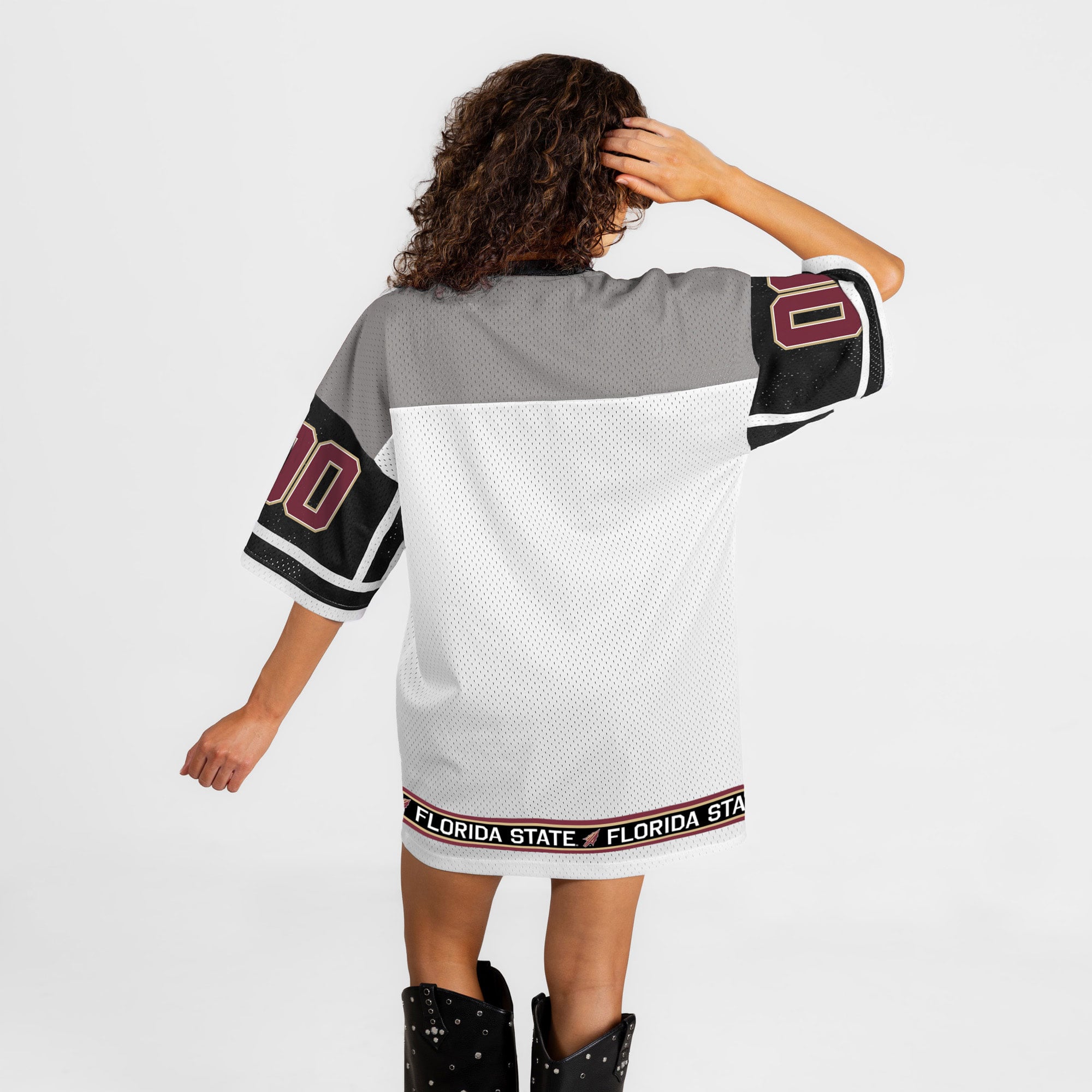 Robe-maillot Hustle Mode blanche Florida State Seminoles pour femme, collection Gameday Couture