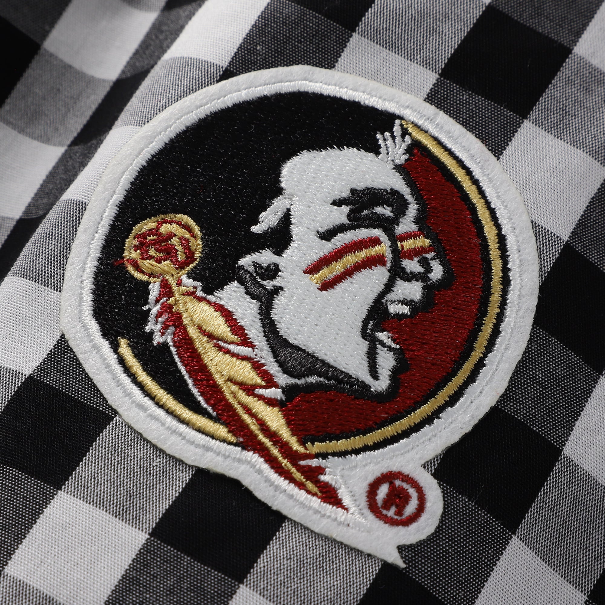 Robe-jupe-short à carreaux vichy noirs Florida State Seminoles pour femmes, idéale les jours de match.