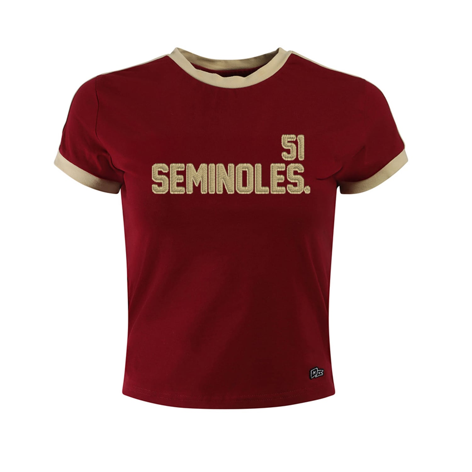T-shirt bébé gardien de but grenat Florida State Seminoles pour femmes la marque Hype and Vice