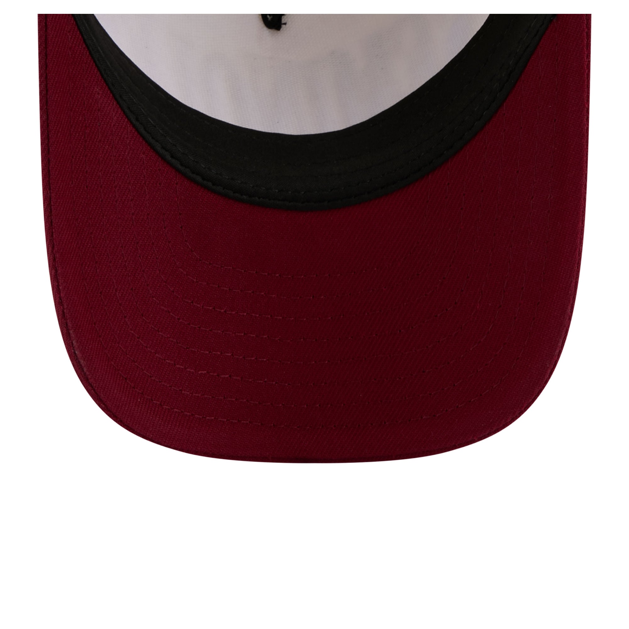 Casquette ajustable New Era 9FORTY A-Frame blanche et grenat pour femme, aux couleurs des Florida State Seminoles.