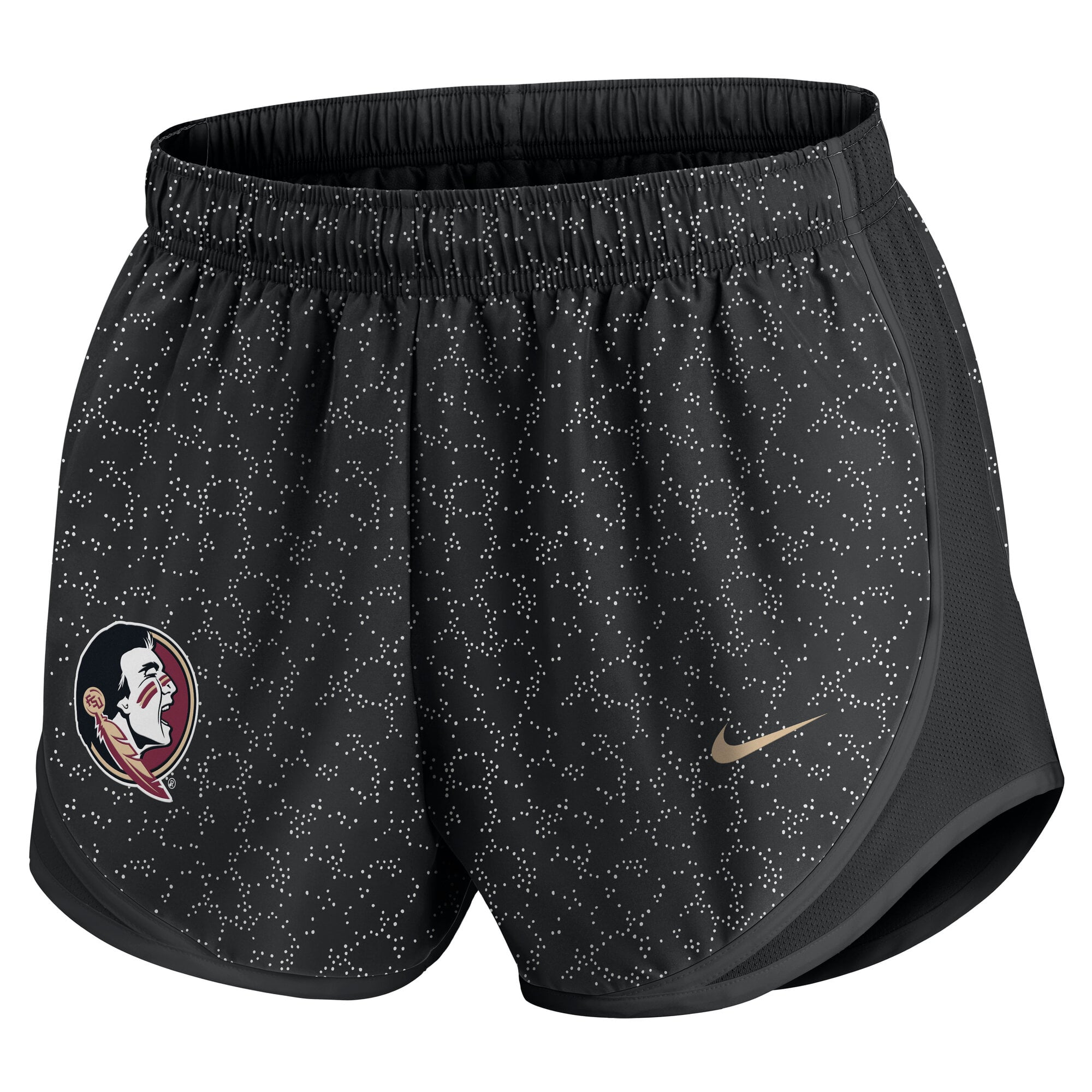 Women's Nike Black Florida State Seminoles Tempo Pattern Dri-FIT Shorts