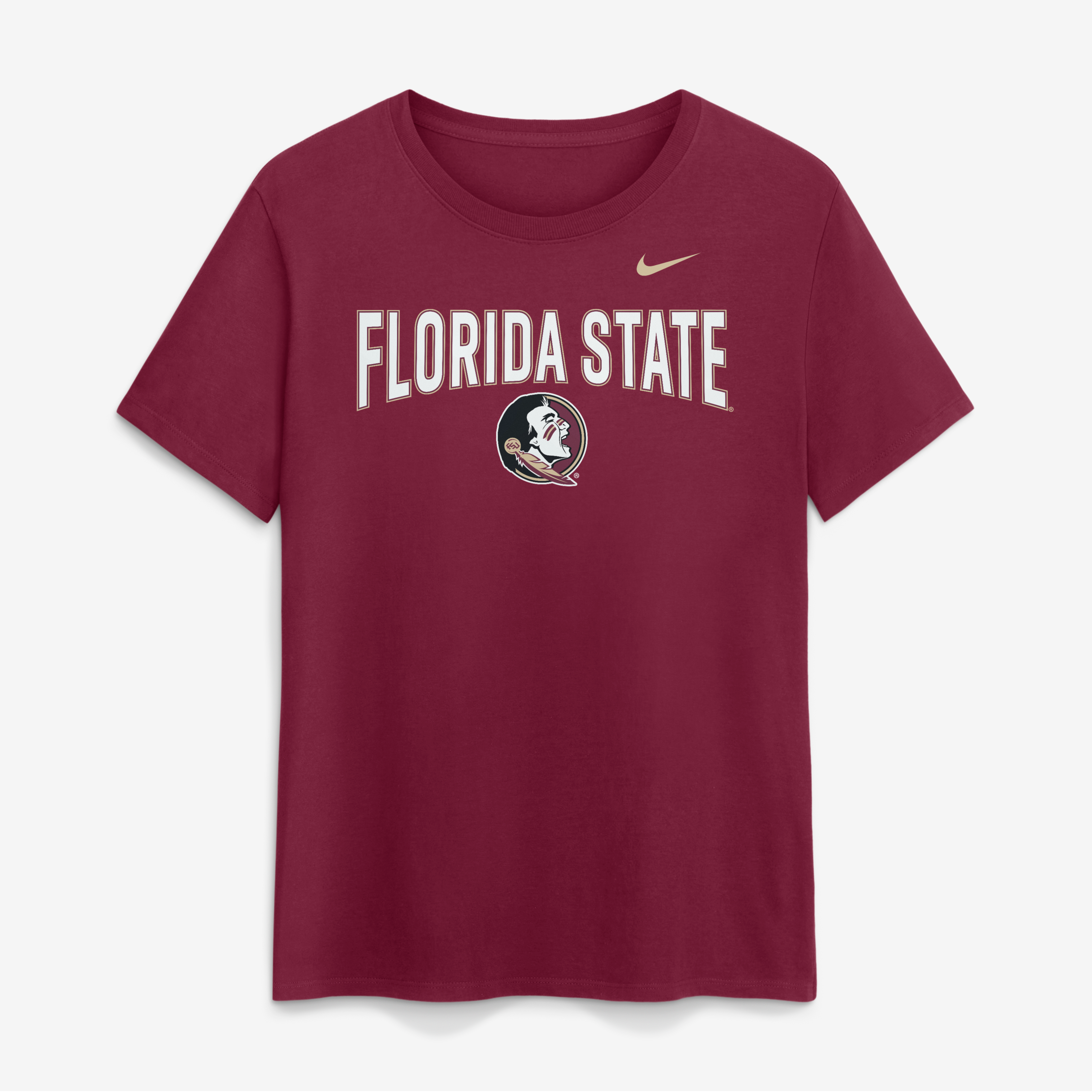 Women's Nike Garnet Florida State Seminoles Arch Logo T-Shirt