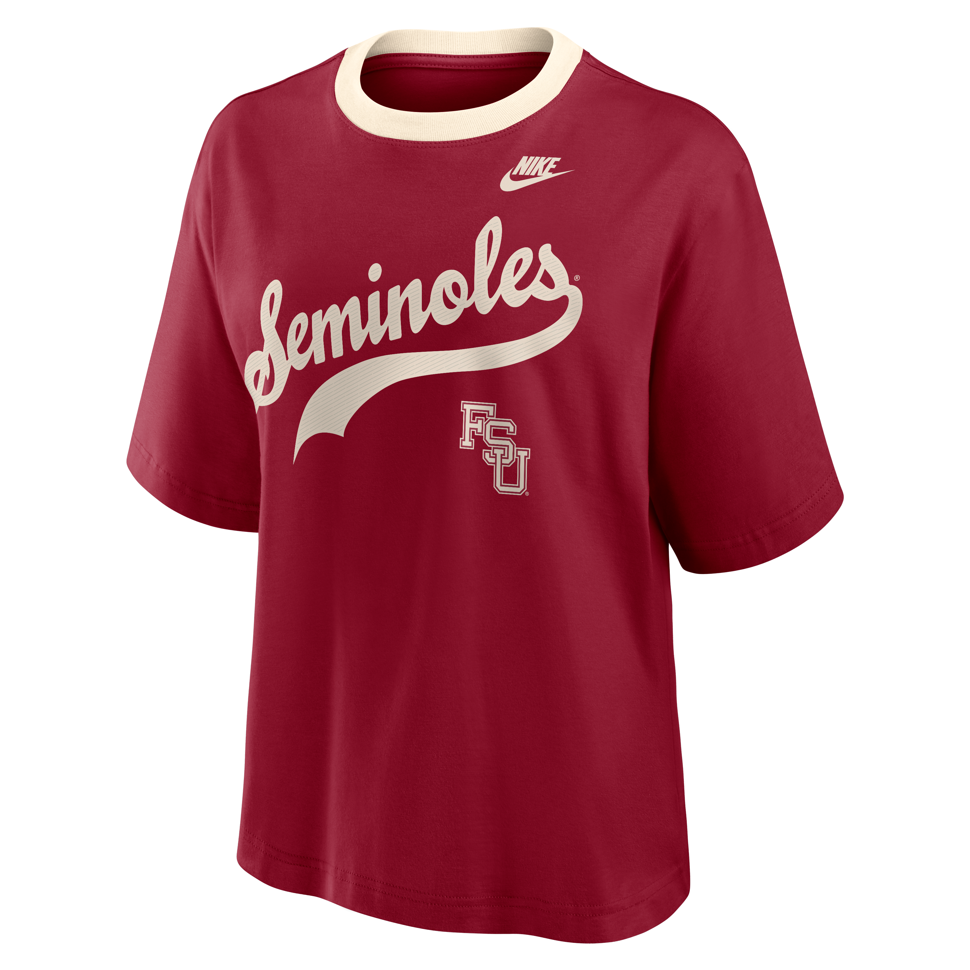 T-shirt Nike Garnet Florida State Seminoles Legacy Fight Song pour femme