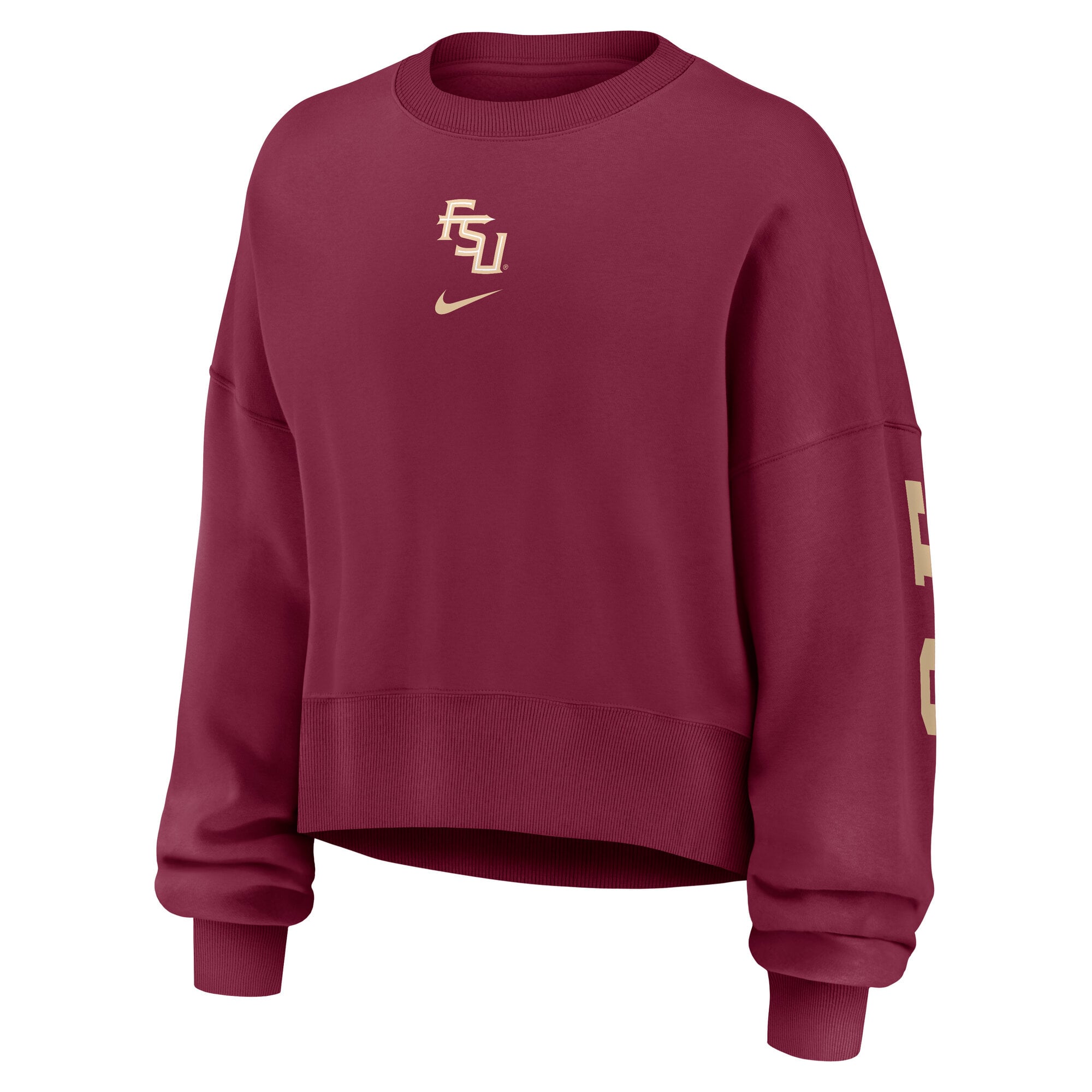Women's Nike Garnet Florida State Seminoles Oversized Phoenix Pullover Sweatshirt