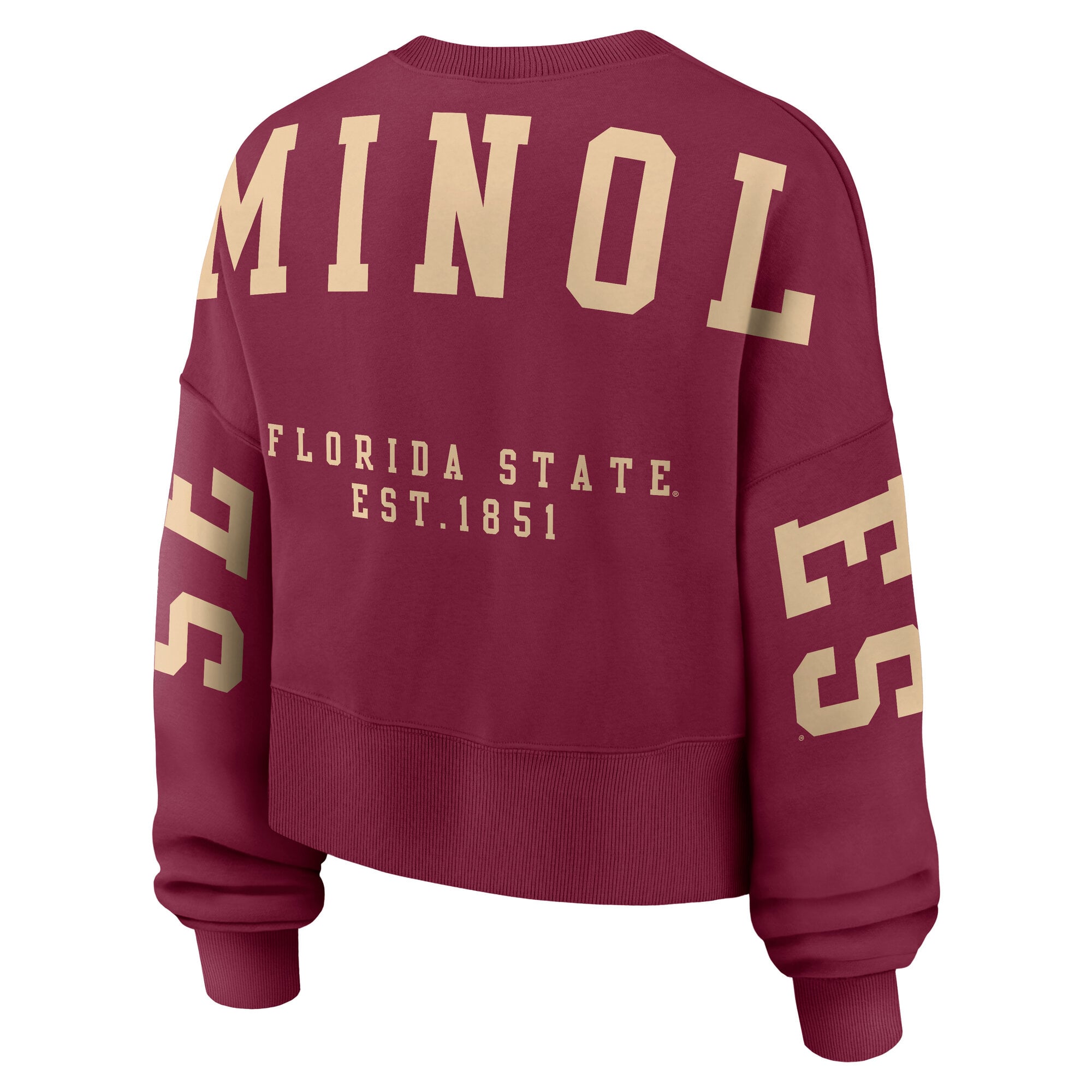 Women's Nike Garnet Florida State Seminoles Oversized Phoenix Pullover Sweatshirt