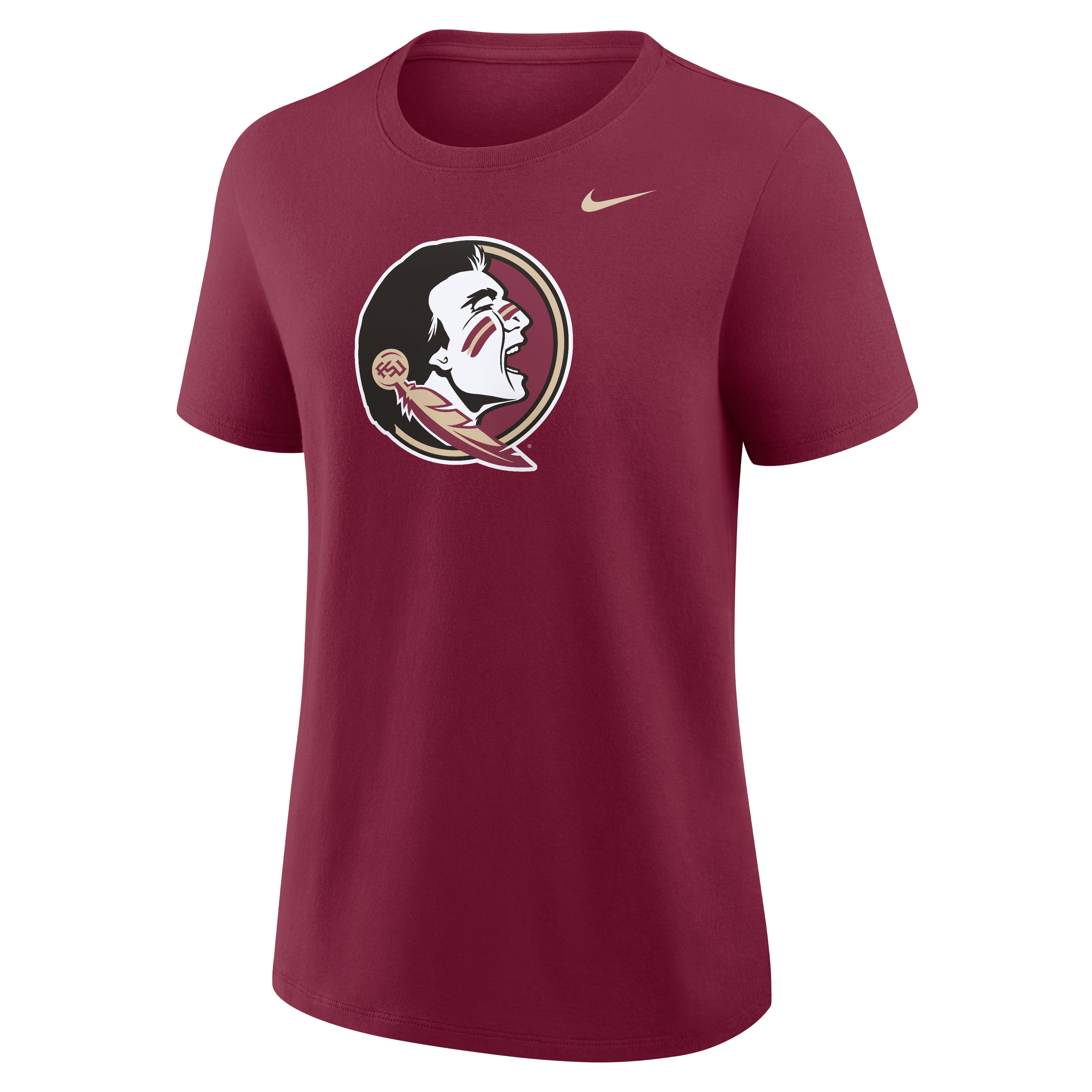 Women's Nike Garnet Florida State Seminoles Primary Logo T-Shirt