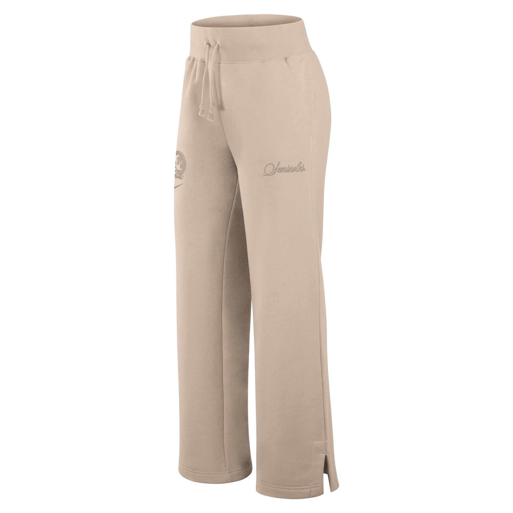 Pantalon de survêtement large en polaire Phoenix la collection Neutral Stance pour femme, couleur beige, Florida State Seminoles