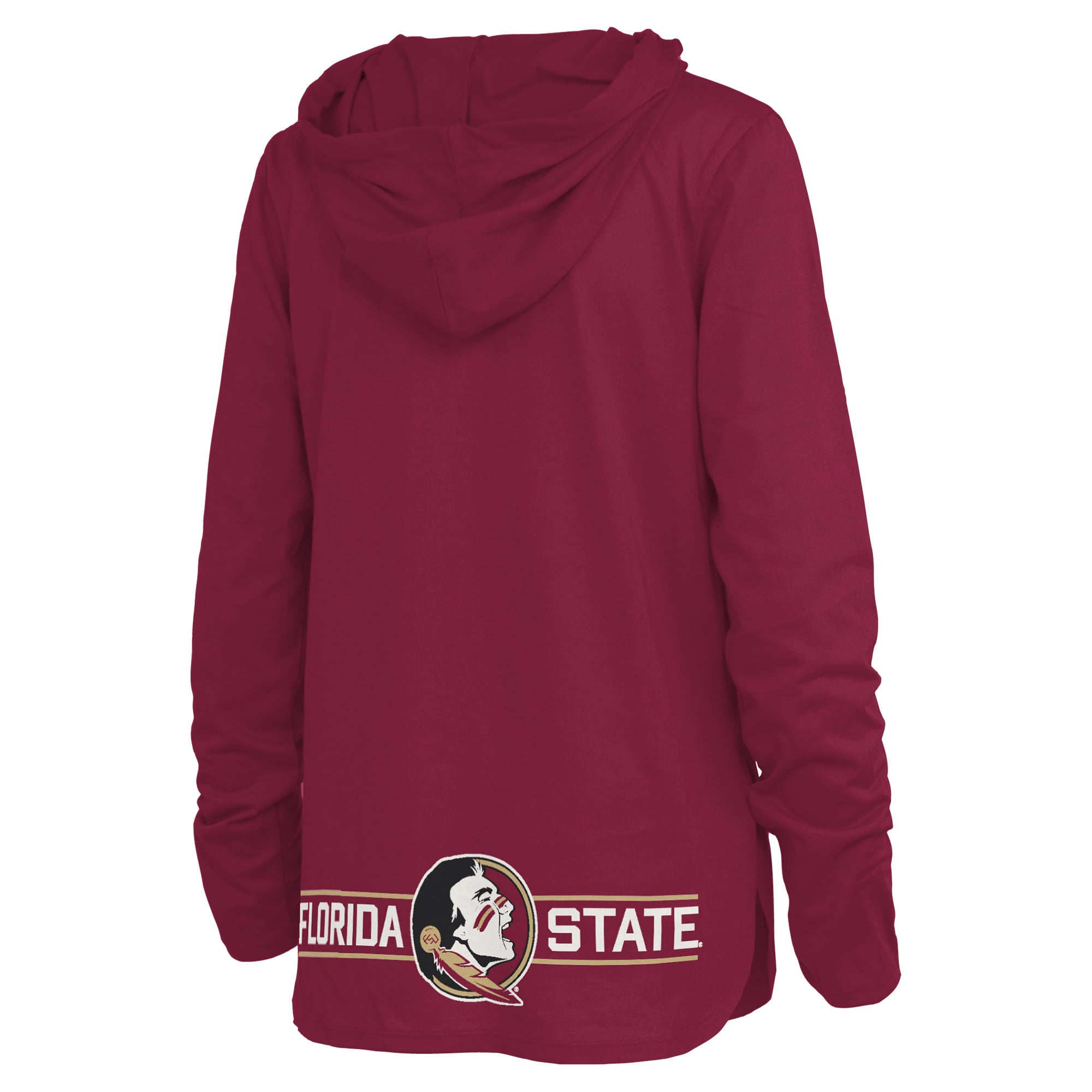 T-shirt à capuche manches longues Allie des Florida State Seminoles de Pressbox pour femmes, couleur grenat