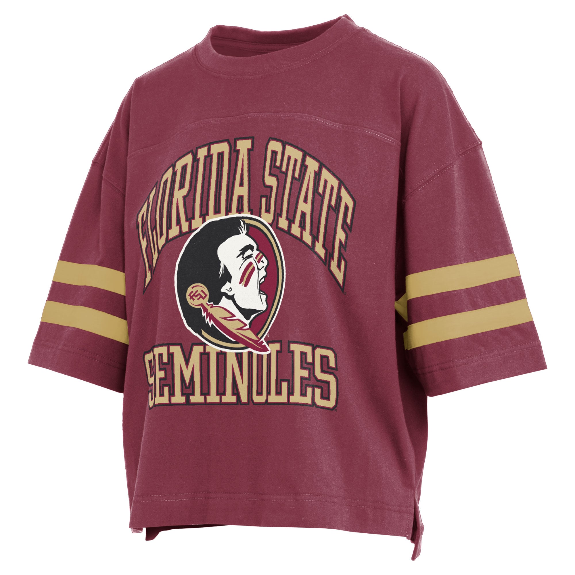 T-shirt court Wayne Tyler des Florida State Seminoles, couleur grenat, pour femmes