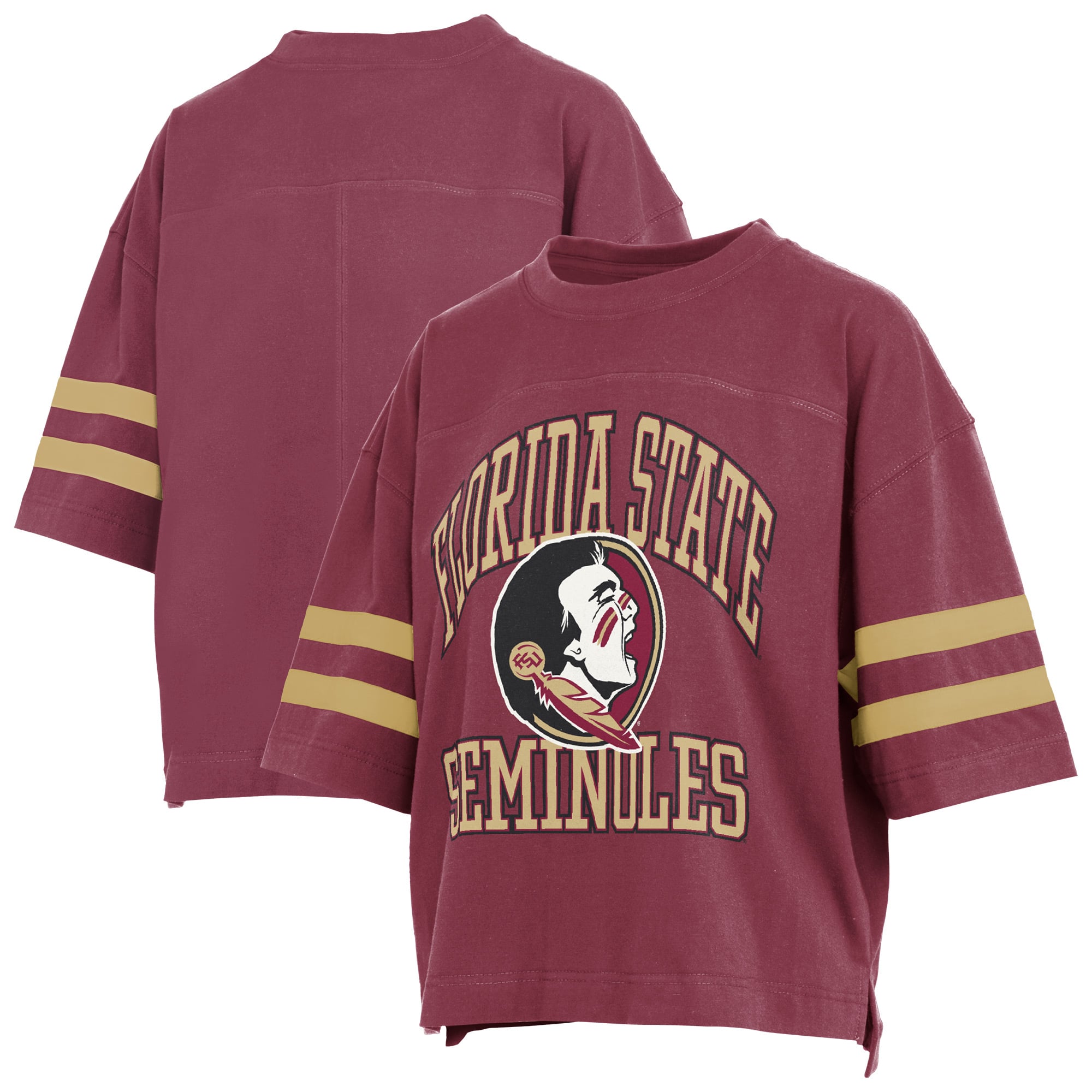 T-shirt court Wayne Tyler des Florida State Seminoles, couleur grenat, pour femmes
