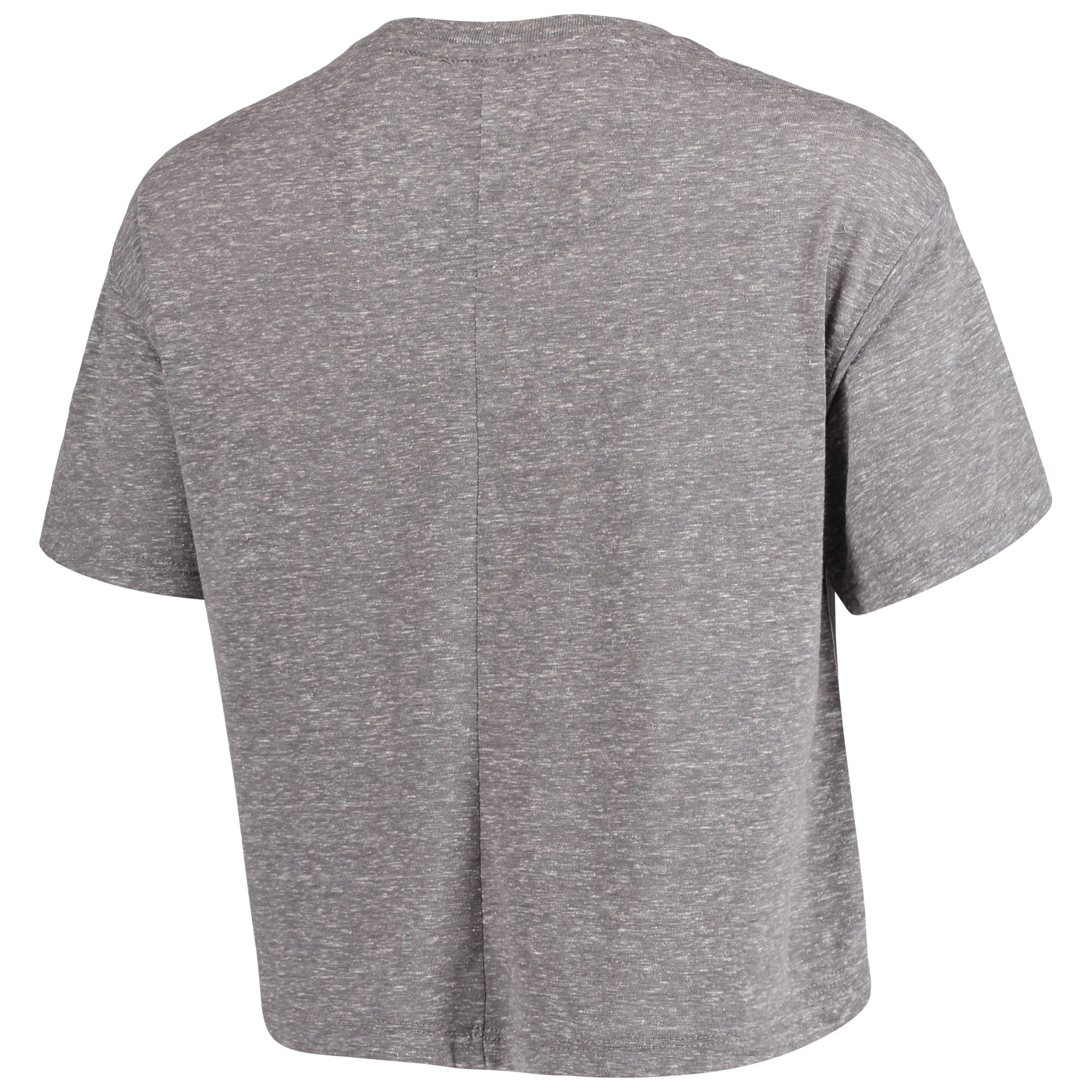 Women's Pressbox Gray Florida State Seminoles Tri-Blend Bishop Knobi Crop T-Shirt