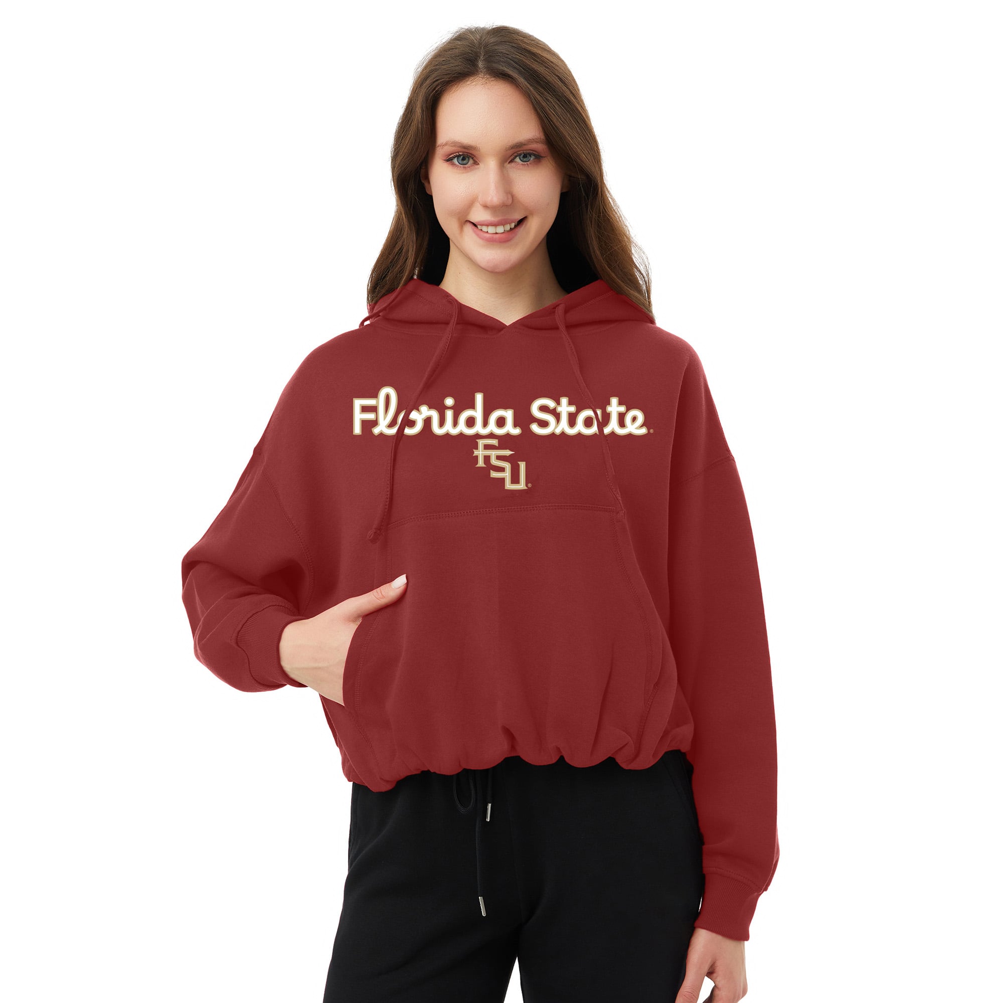 Women's Profile  Garnet Florida State Seminoles Plus Hoodie